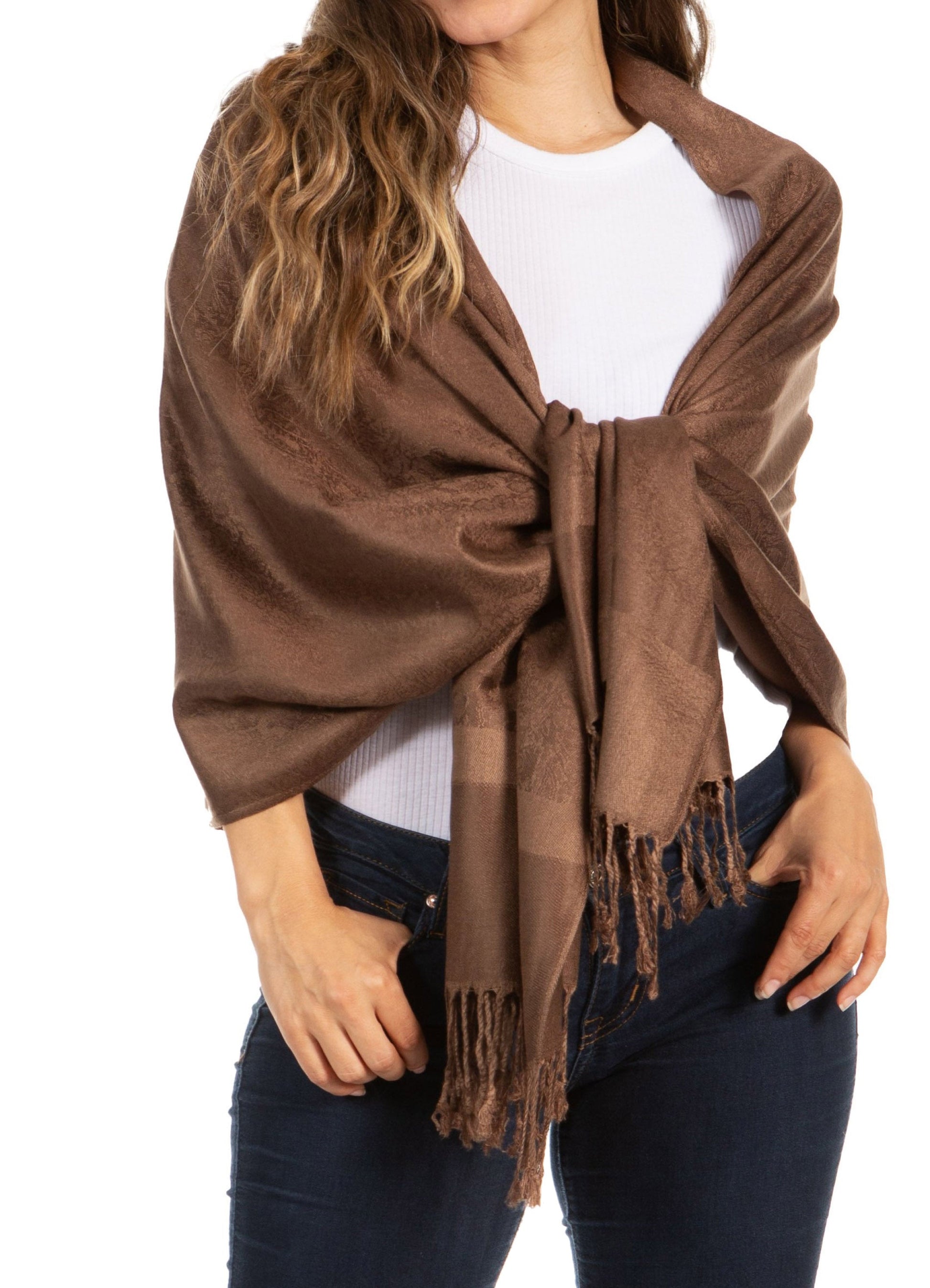 Sakkas 70" x 28" Paisley Self-Design Pashmina Shawl / Wrap / Stole - Premium scarf from Sakkas Store - Just $15.98! Shop now at Concordia Style Boutique