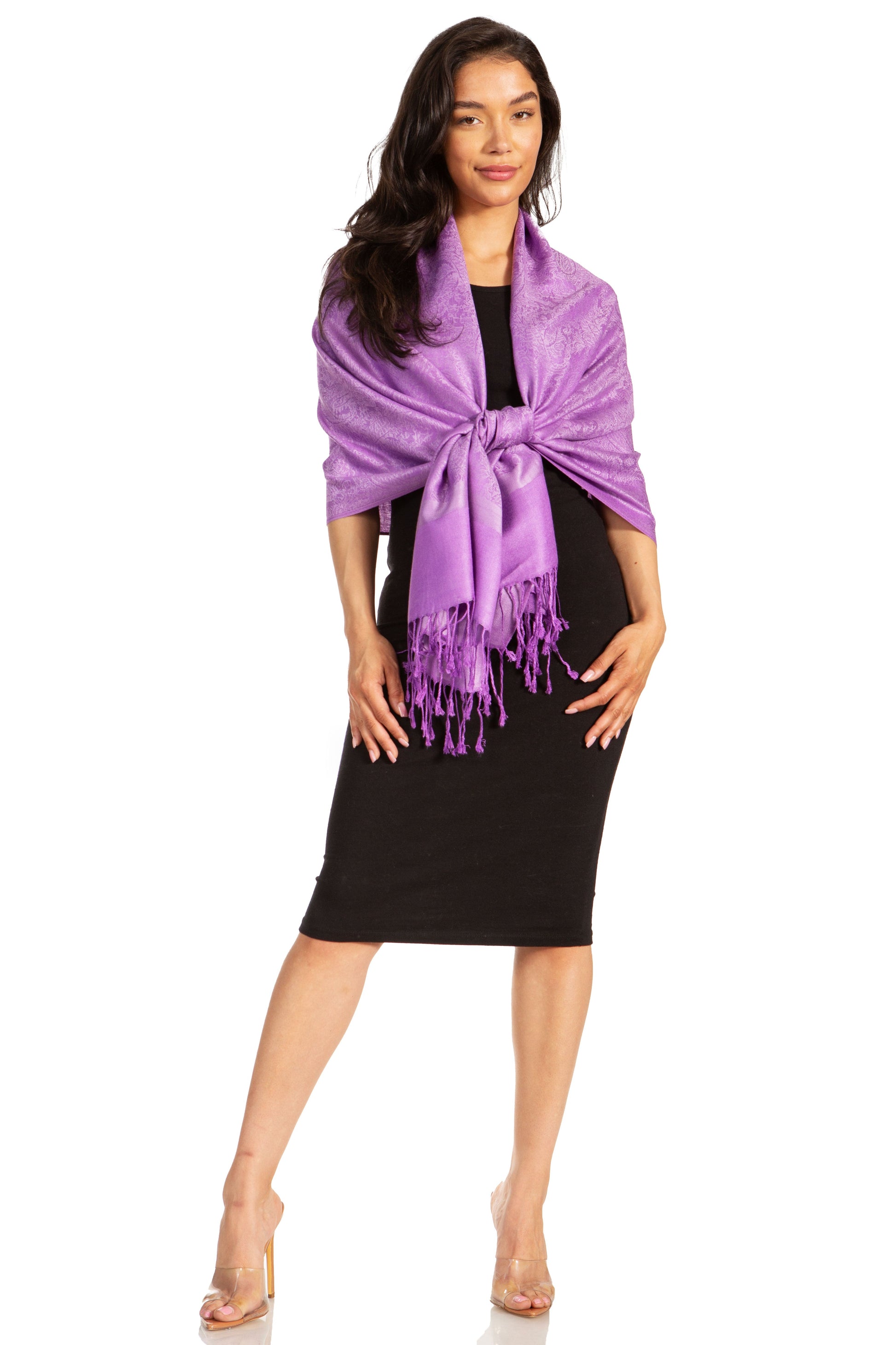 Sakkas 70" x 28" Paisley Self-Design Pashmina Shawl / Wrap / Stole - Premium scarf from Sakkas Store - Just $15.98! Shop now at Concordia Style Boutique
