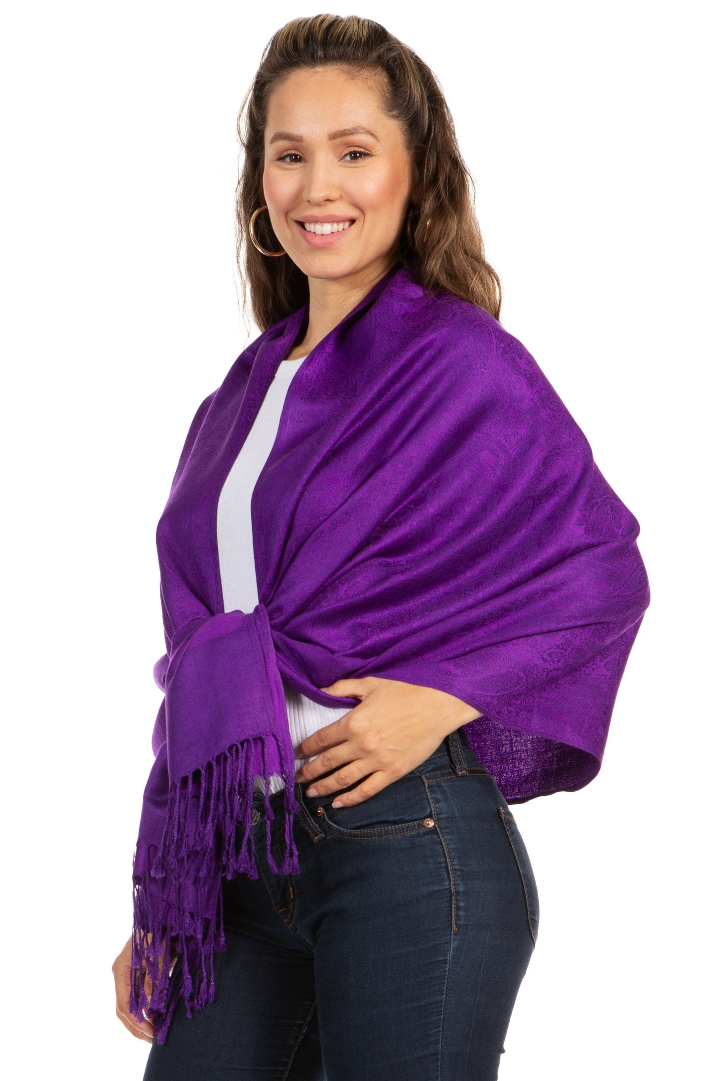 Sakkas 70" x 28" Paisley Self-Design Pashmina Shawl / Wrap / Stole - Premium scarf from Sakkas Store - Just $15.98! Shop now at Concordia Style Boutique