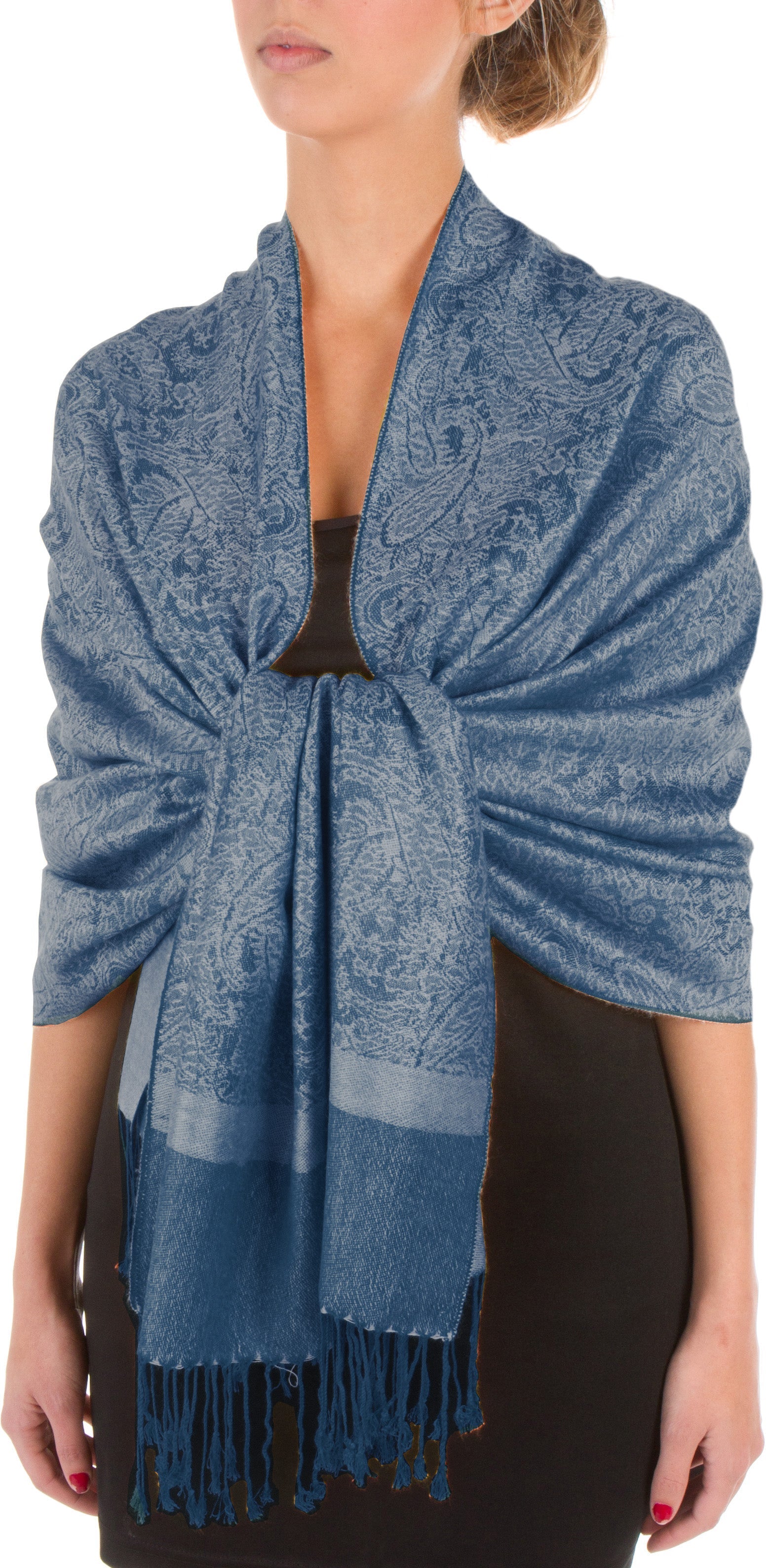 Sakkas 70" x 28" Paisley Self-Design Pashmina Shawl / Wrap / Stole - Premium scarf from Sakkas Store - Just $15.98! Shop now at Concordia Style Boutique