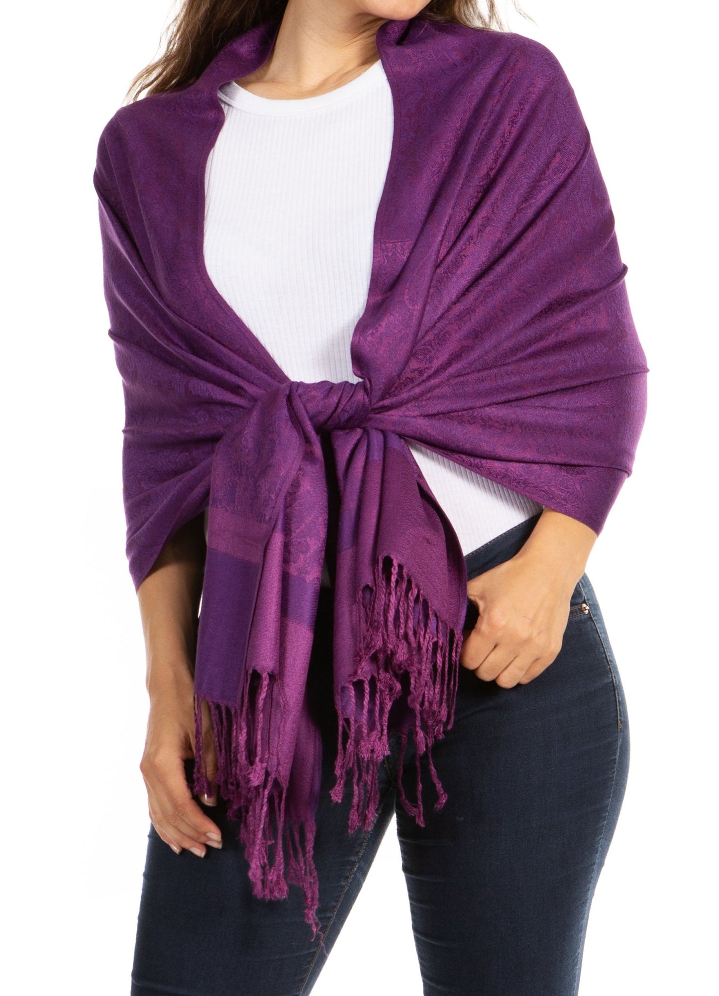 Sakkas 70" x 28" Paisley Self-Design Pashmina Shawl / Wrap / Stole - Premium scarf from Sakkas Store - Just $15.98! Shop now at Concordia Style Boutique