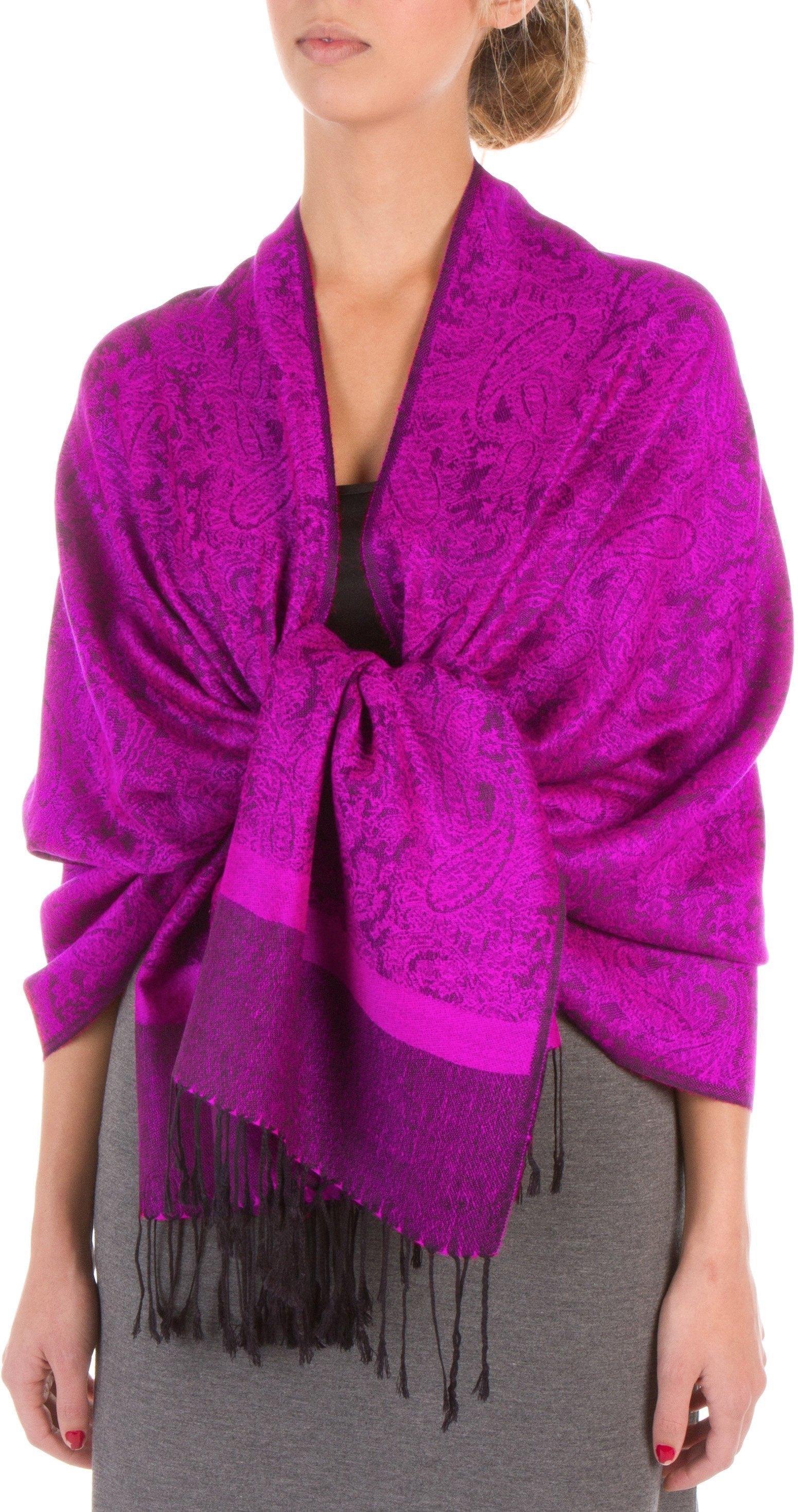 Sakkas 70" x 28" Paisley Self-Design Pashmina Shawl / Wrap / Stole - Premium scarf from Sakkas Store - Just $15.98! Shop now at Concordia Style Boutique