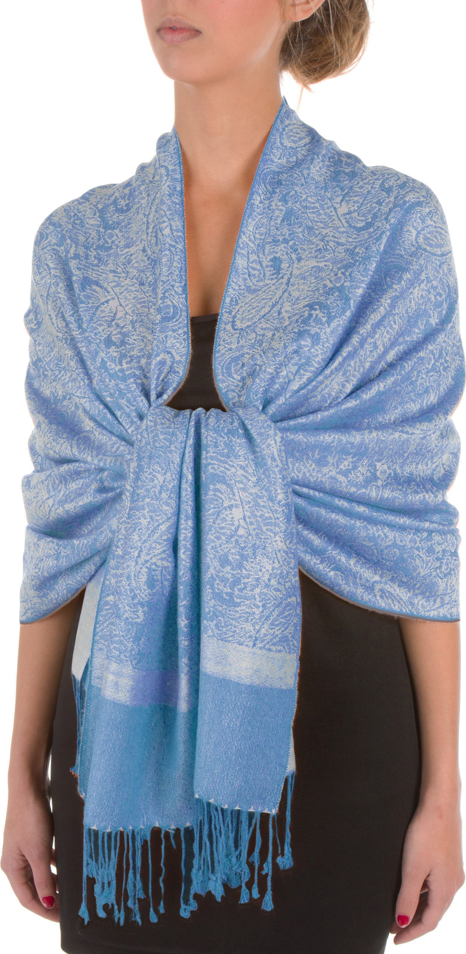 Sakkas 70" x 28" Paisley Self-Design Pashmina Shawl / Wrap / Stole - Premium scarf from Sakkas Store - Just $15.98! Shop now at Concordia Style Boutique