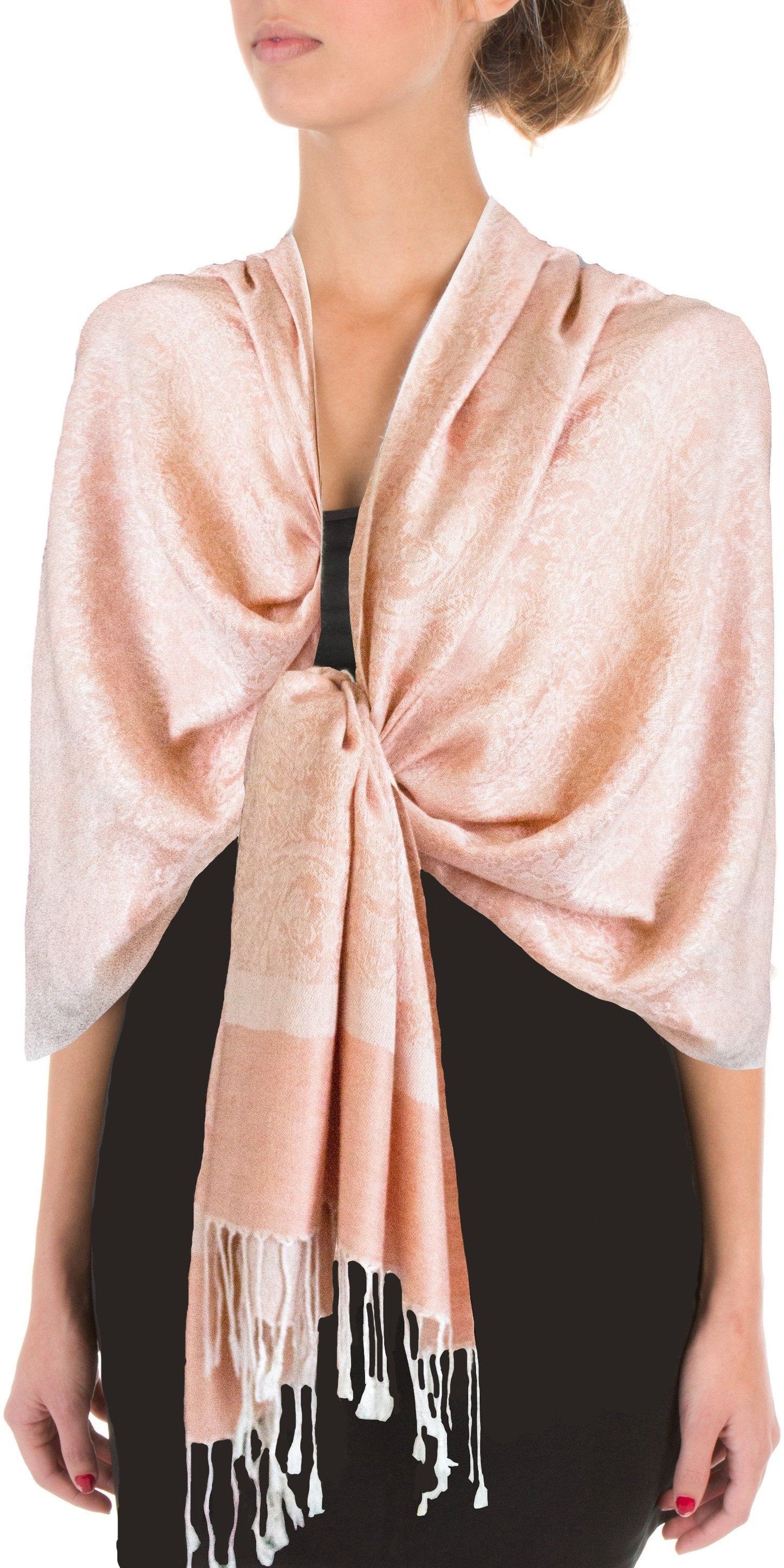 Sakkas 70" x 28" Paisley Self-Design Pashmina Shawl / Wrap / Stole - Premium scarf from Sakkas Store - Just $15.98! Shop now at Concordia Style Boutique