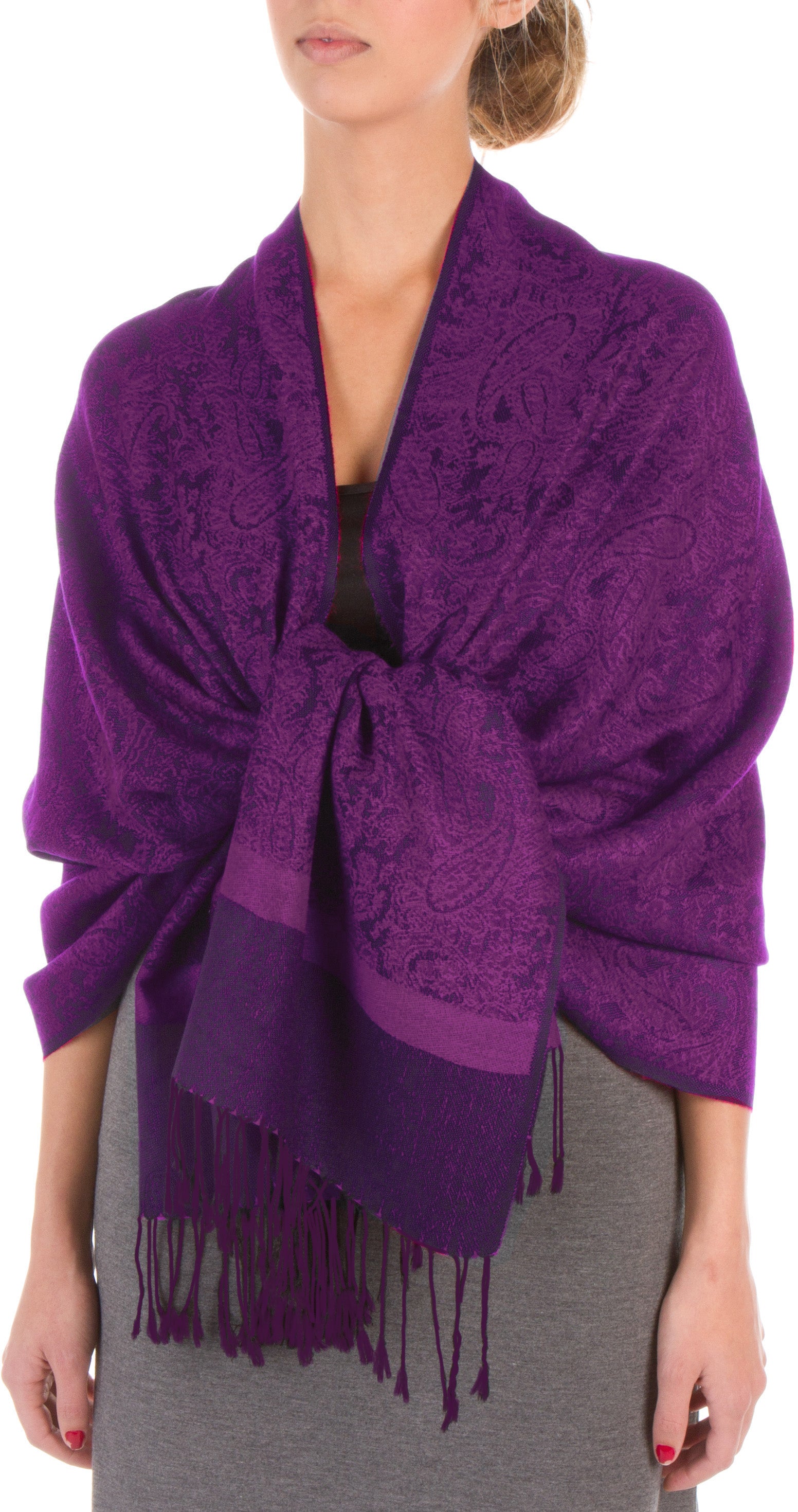 Sakkas 70" x 28" Paisley Self-Design Pashmina Shawl / Wrap / Stole - Premium scarf from Sakkas Store - Just $15.98! Shop now at Concordia Style Boutique