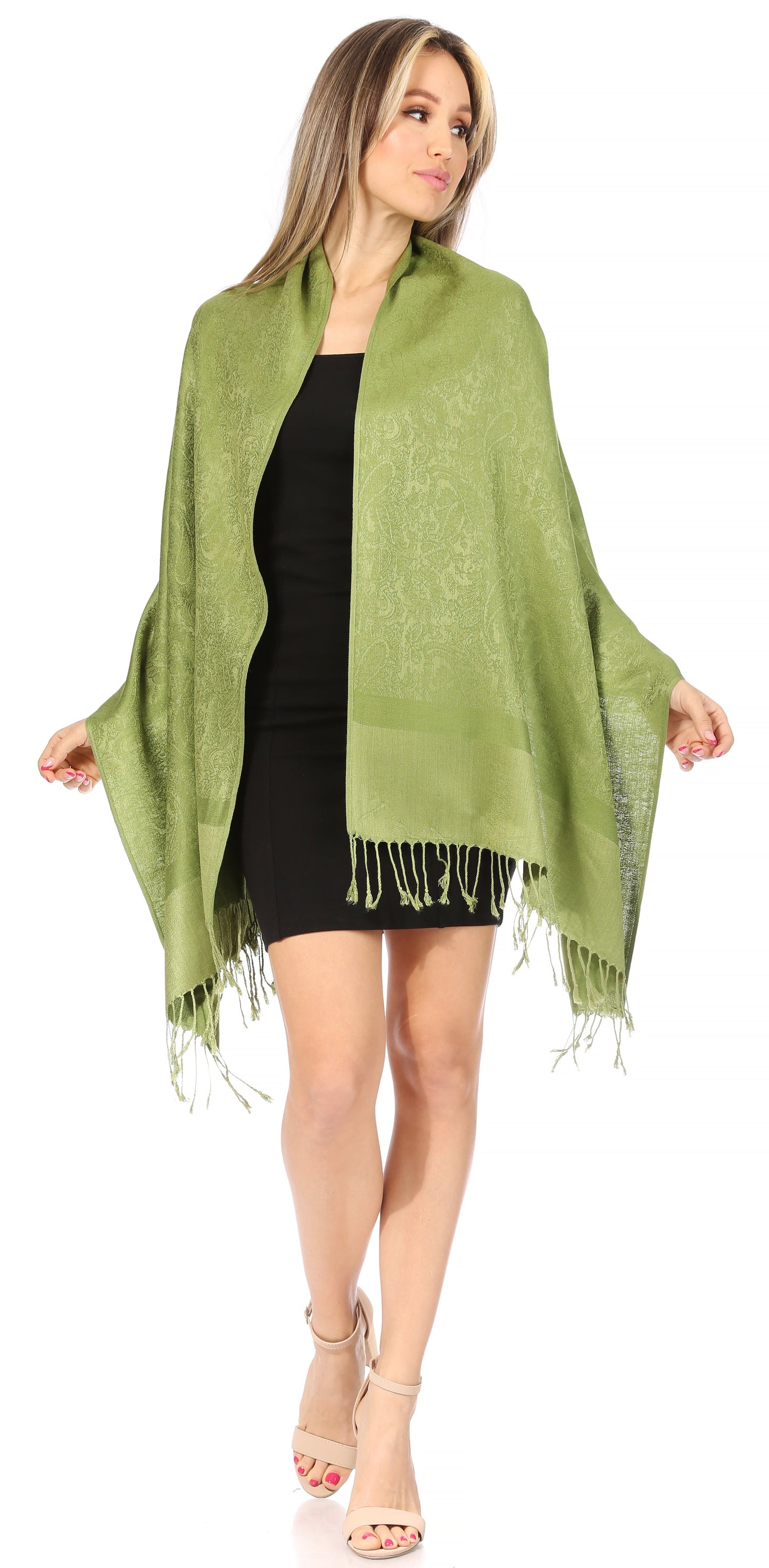 Sakkas 70" x 28" Paisley Self-Design Pashmina Shawl / Wrap / Stole - Premium scarf from Sakkas Store - Just $15.98! Shop now at Concordia Style Boutique