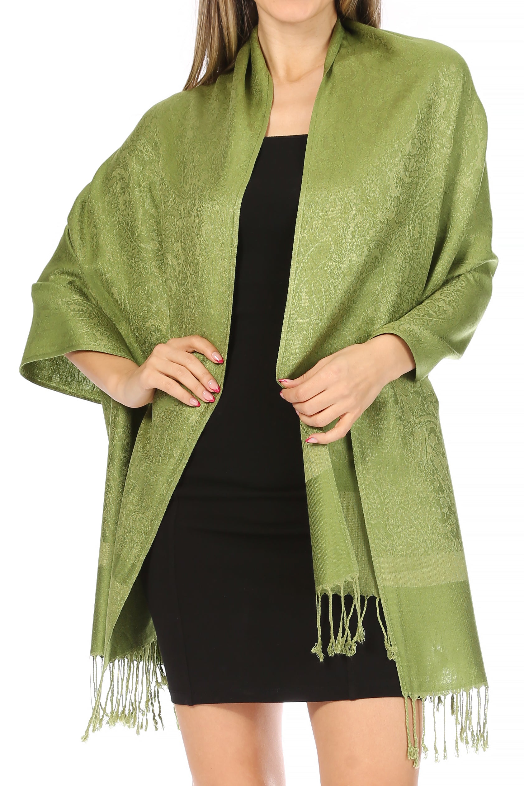Sakkas 70" x 28" Paisley Self-Design Pashmina Shawl / Wrap / Stole - Premium scarf from Sakkas Store - Just $15.98! Shop now at Concordia Style Boutique