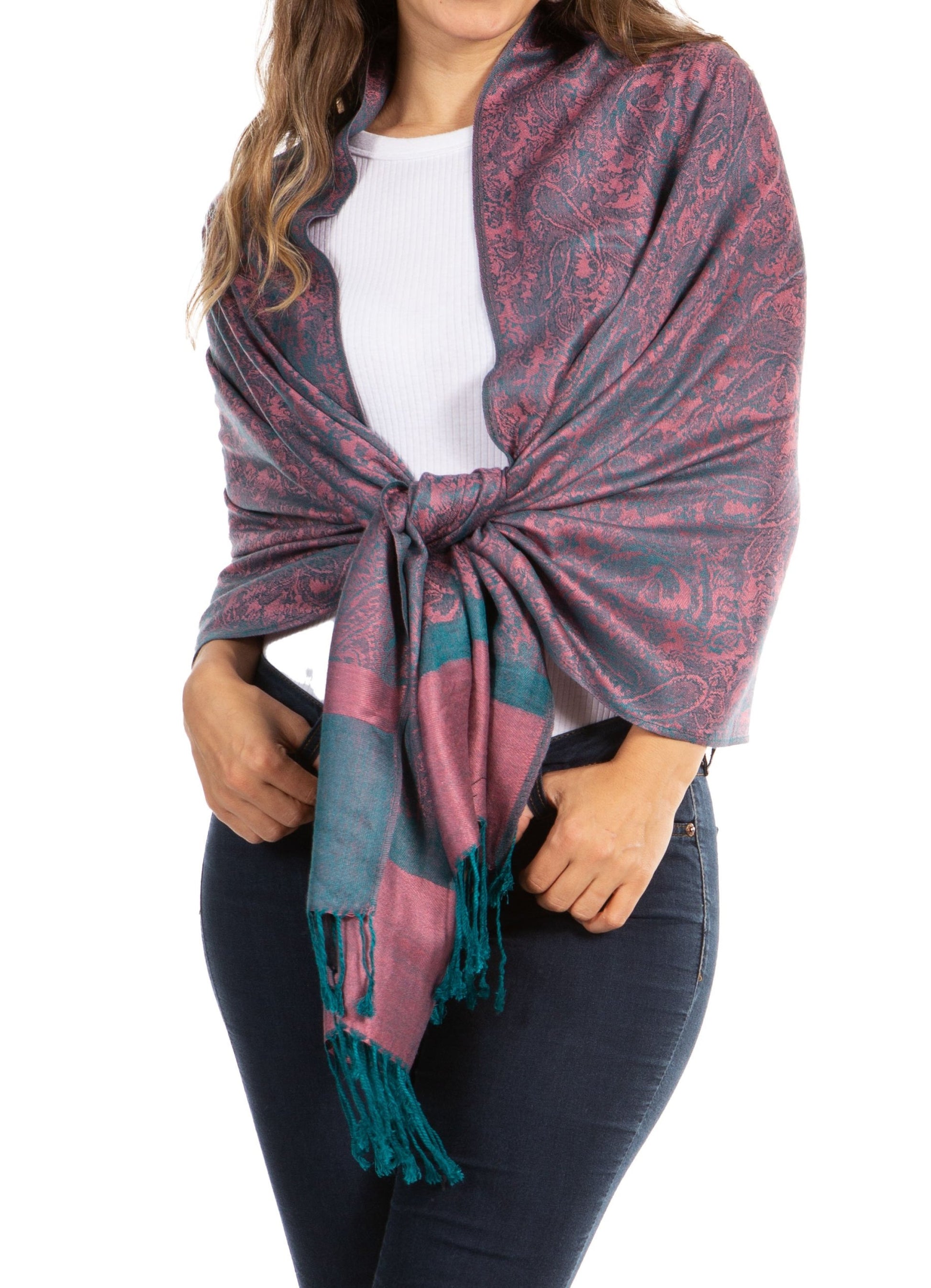 Sakkas 70" x 28" Paisley Self-Design Pashmina Shawl / Wrap / Stole - Premium scarf from Sakkas Store - Just $15.98! Shop now at Concordia Style Boutique