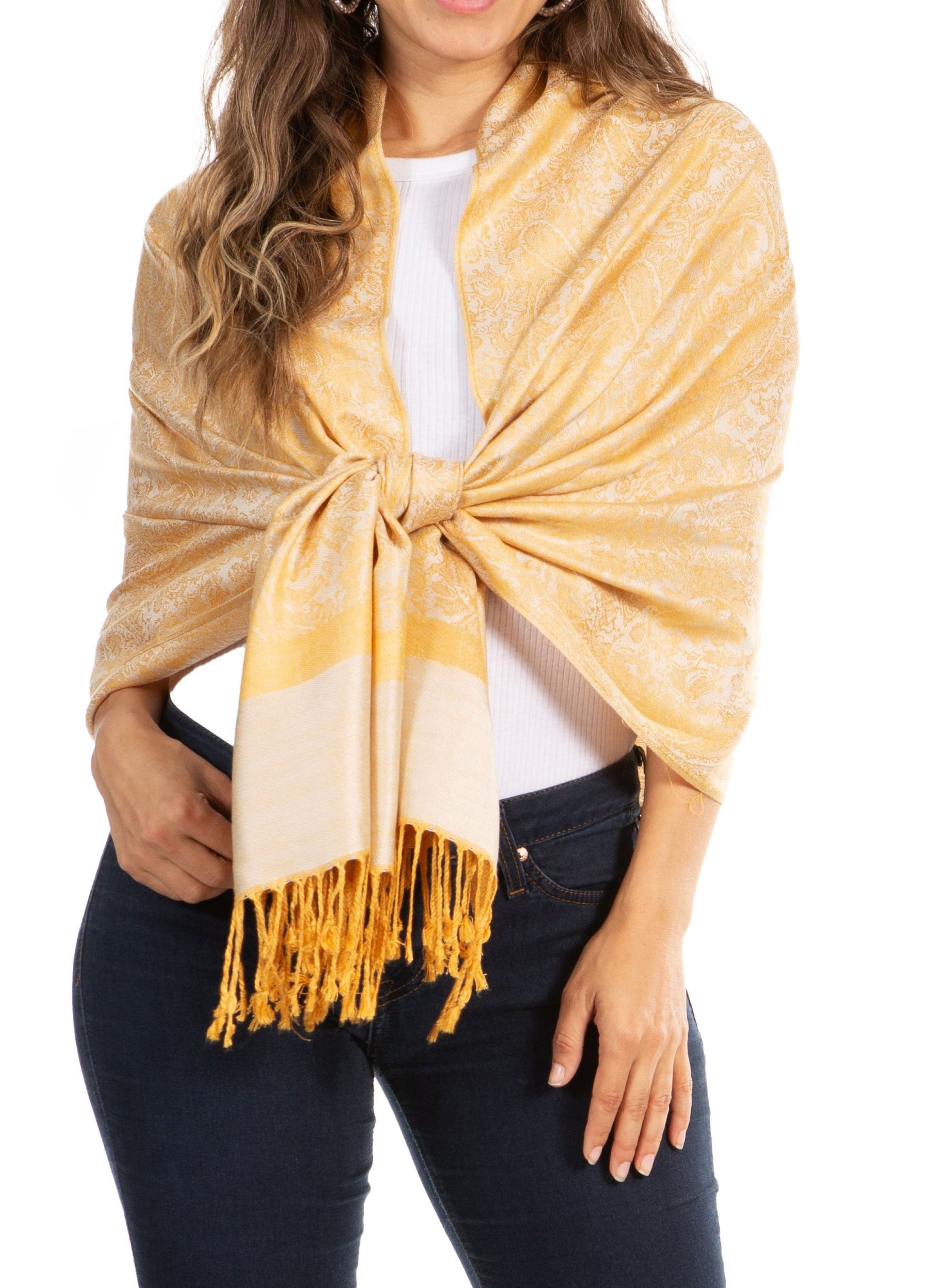 Sakkas 70" x 28" Paisley Self-Design Pashmina Shawl / Wrap / Stole - Premium scarf from Sakkas Store - Just $15.98! Shop now at Concordia Style Boutique