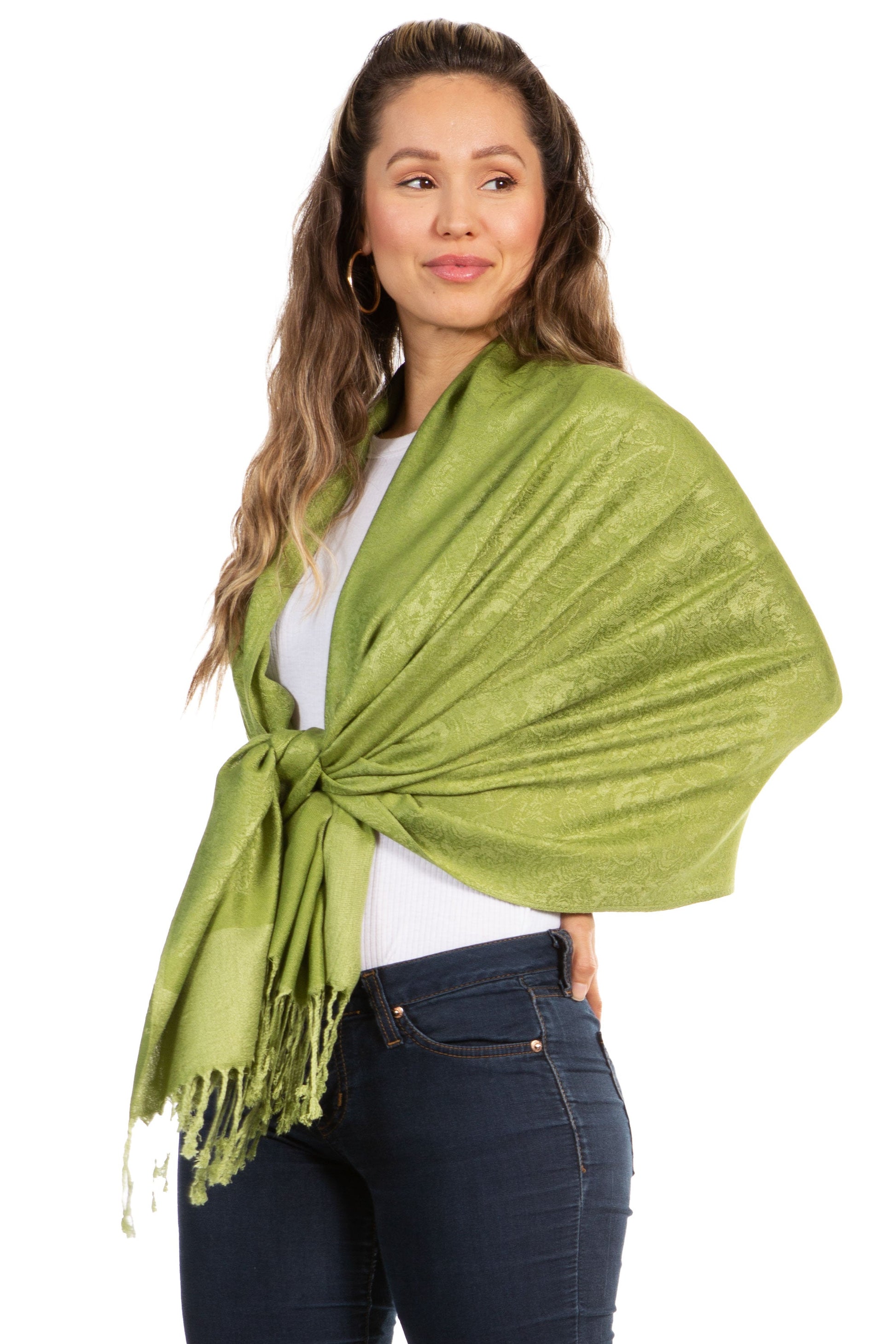 Sakkas 70" x 28" Paisley Self-Design Pashmina Shawl / Wrap / Stole - Premium scarf from Sakkas Store - Just $15.98! Shop now at Concordia Style Boutique