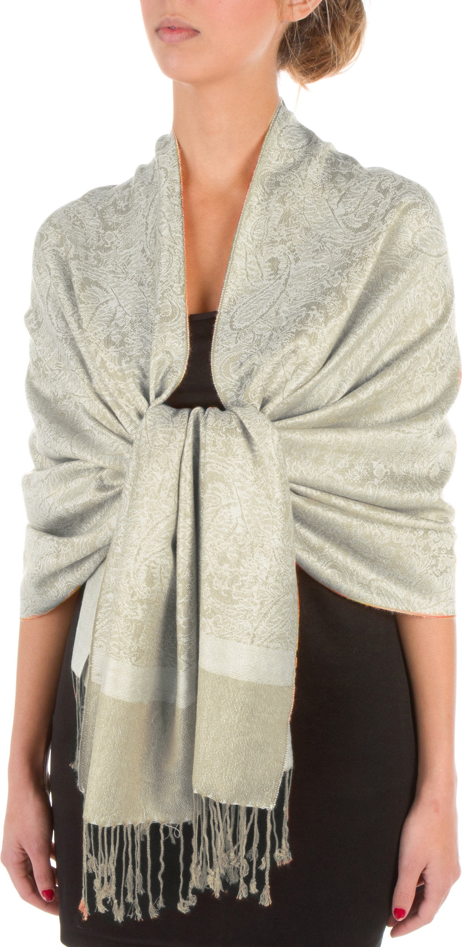 Sakkas 70" x 28" Paisley Self-Design Pashmina Shawl / Wrap / Stole - Premium scarf from Sakkas Store - Just $15.98! Shop now at Concordia Style Boutique