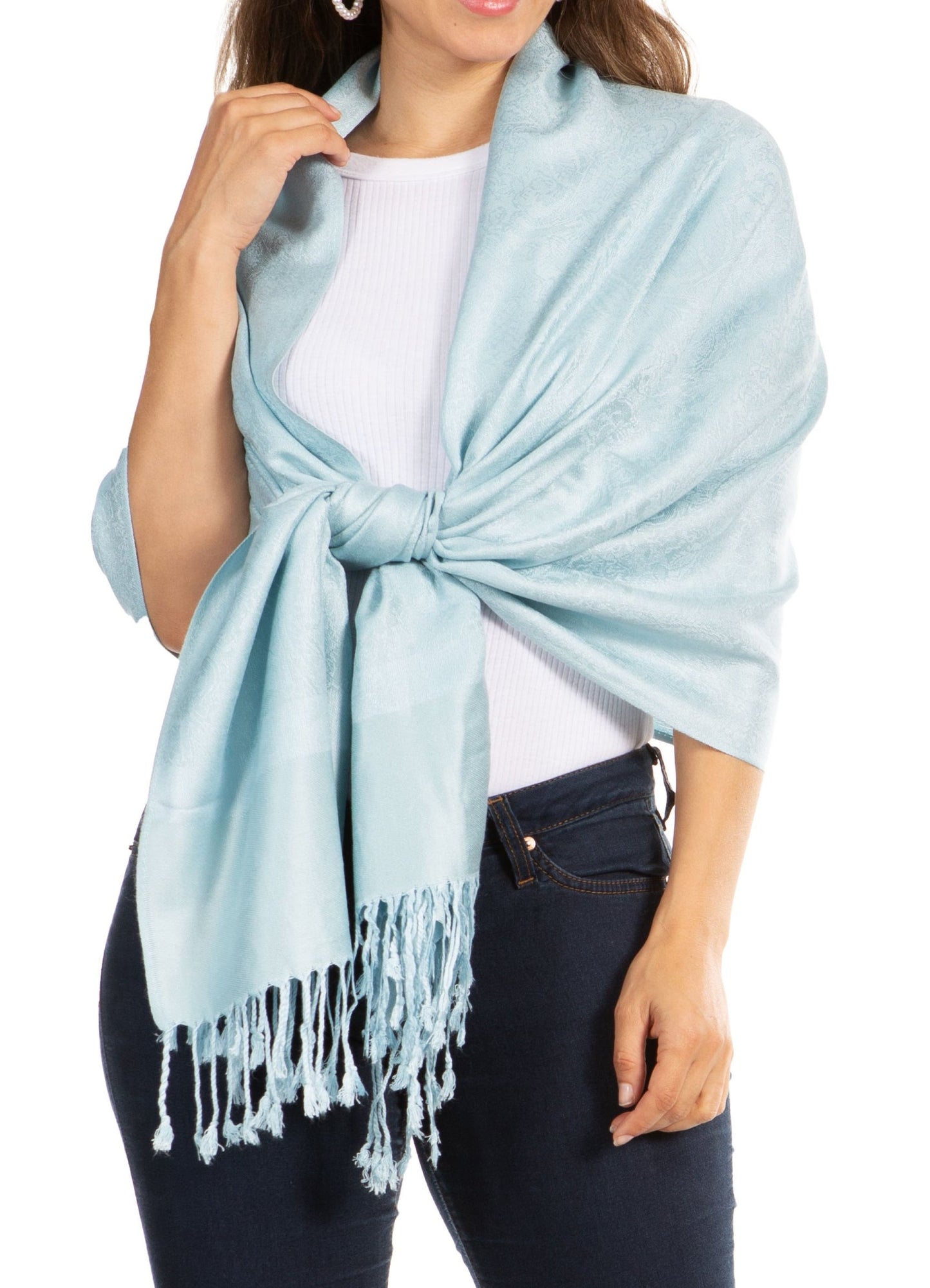 Sakkas 70" x 28" Paisley Self-Design Pashmina Shawl / Wrap / Stole - Premium scarf from Sakkas Store - Just $15.98! Shop now at Concordia Style Boutique