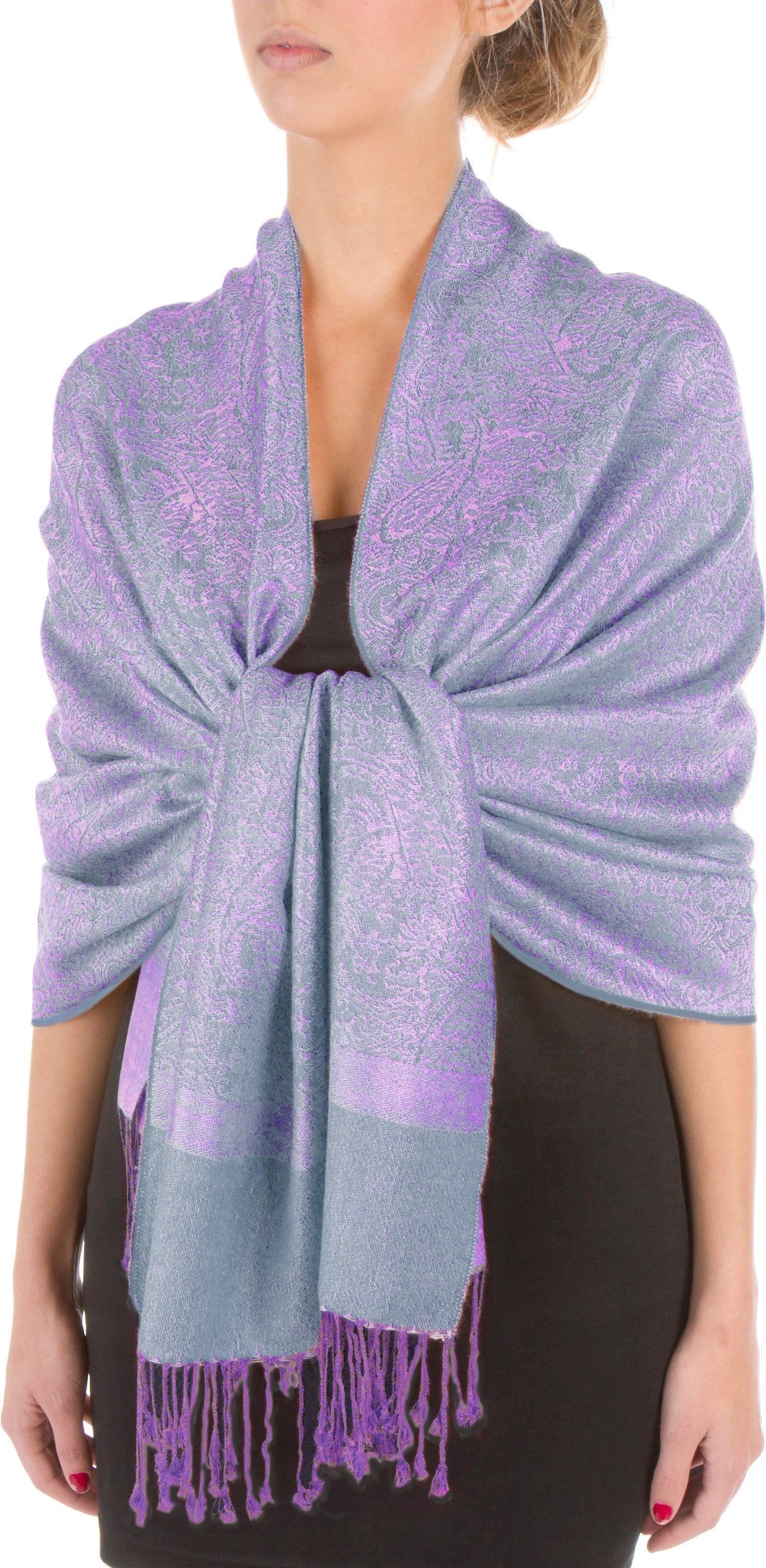 Sakkas 70" x 28" Paisley Self-Design Pashmina Shawl / Wrap / Stole - Premium scarf from Sakkas Store - Just $15.98! Shop now at Concordia Style Boutique