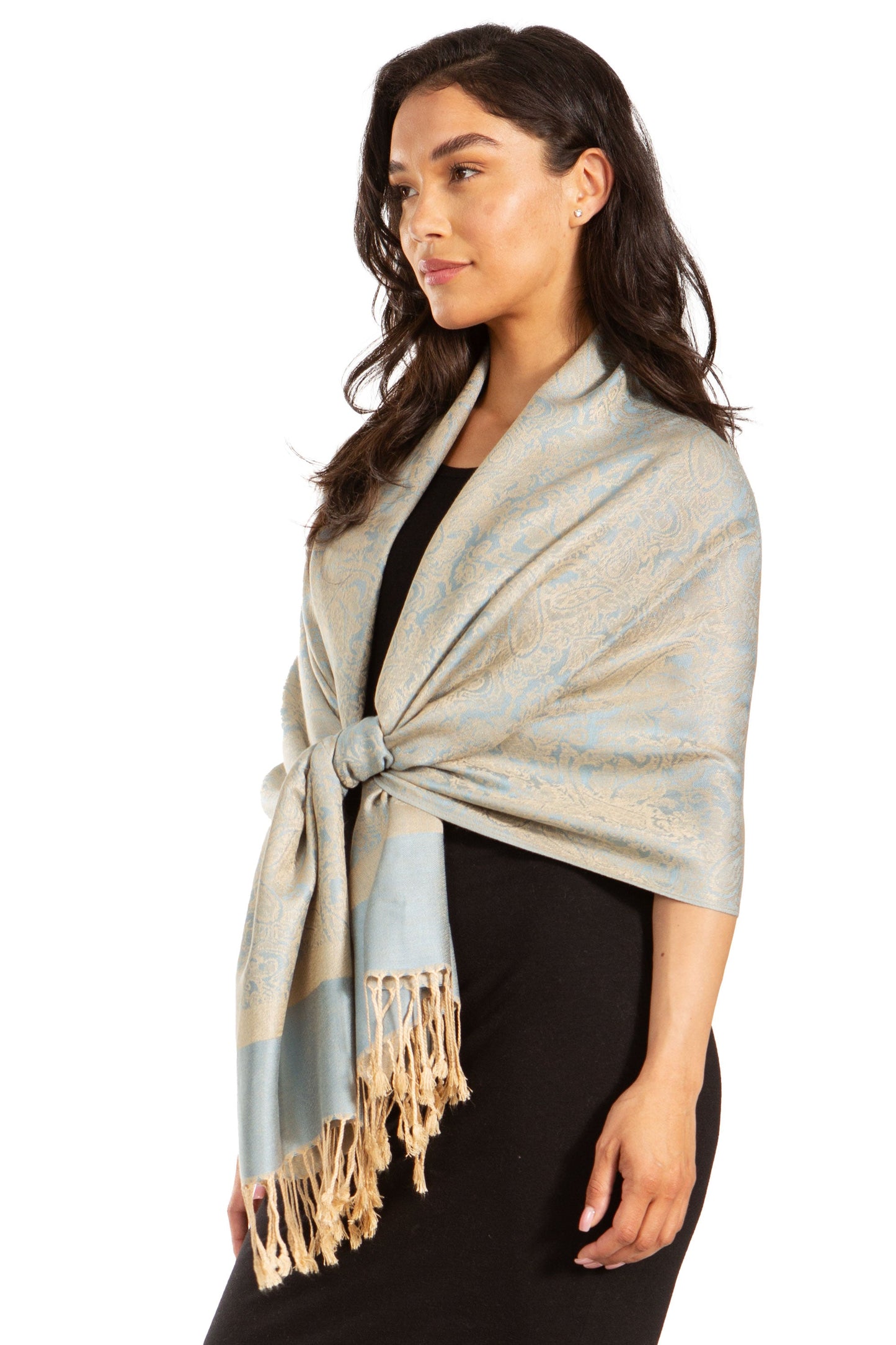 Sakkas 70" x 28" Paisley Self-Design Pashmina Shawl / Wrap / Stole - Premium scarf from Sakkas Store - Just $15.98! Shop now at Concordia Style Boutique