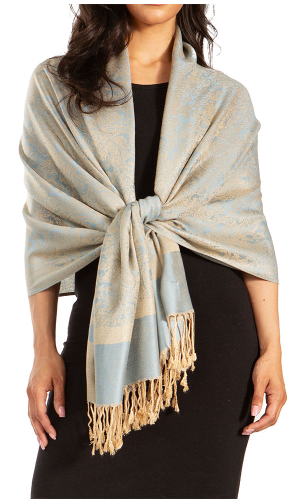 Sakkas 70" x 28" Paisley Self-Design Pashmina Shawl / Wrap / Stole - Premium scarf from Sakkas Store - Just $15.98! Shop now at Concordia Style Boutique
