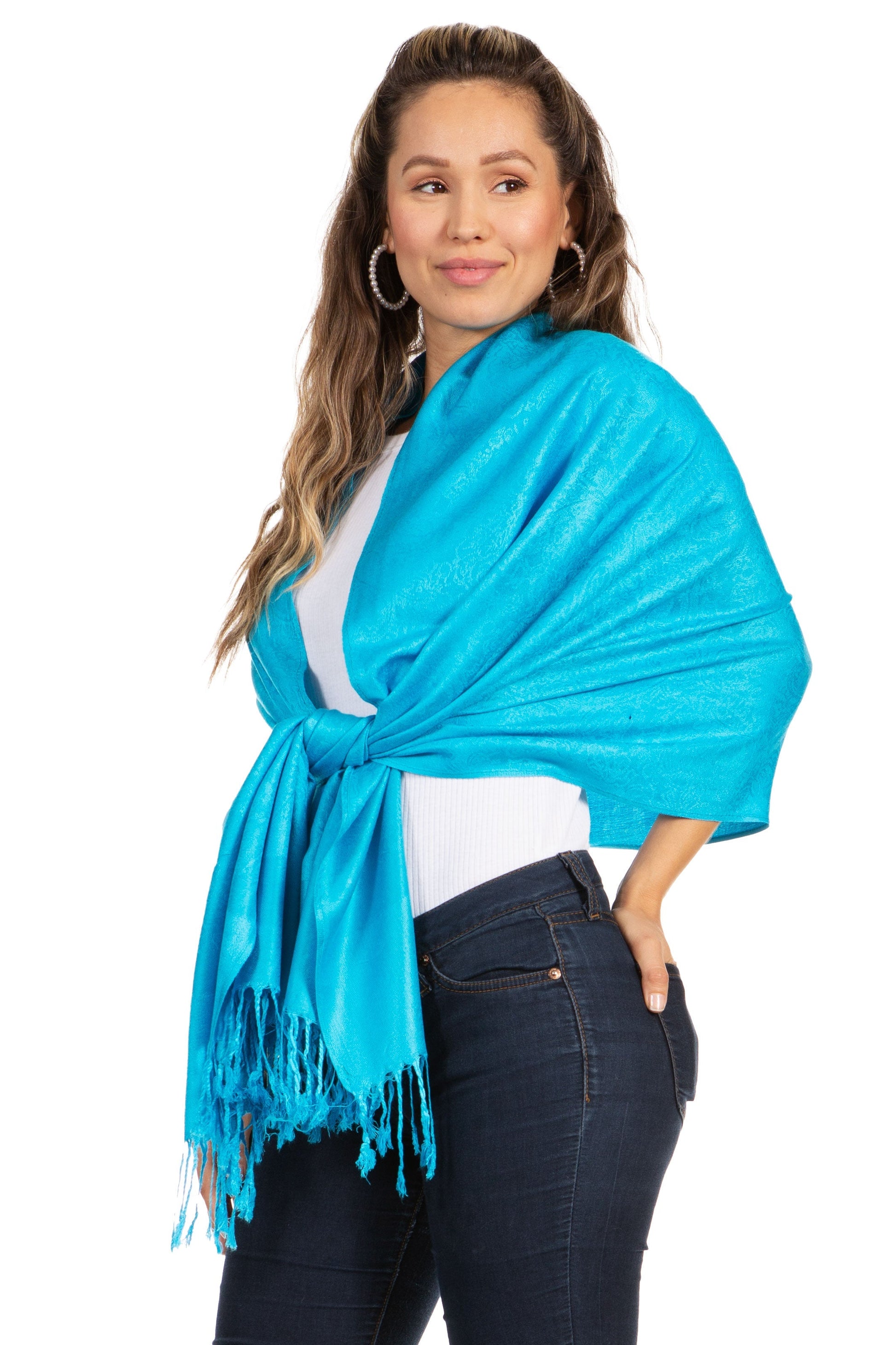 Sakkas 70" x 28" Paisley Self-Design Pashmina Shawl / Wrap / Stole - Premium scarf from Sakkas Store - Just $15.98! Shop now at Concordia Style Boutique