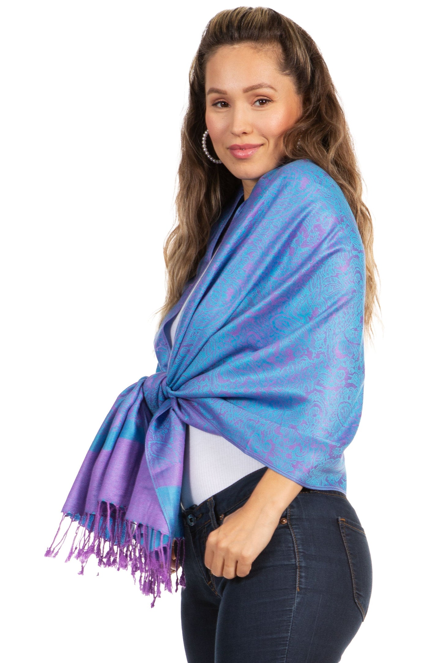 Sakkas 70" x 28" Paisley Self-Design Pashmina Shawl / Wrap / Stole - Premium scarf from Sakkas Store - Just $15.98! Shop now at Concordia Style Boutique