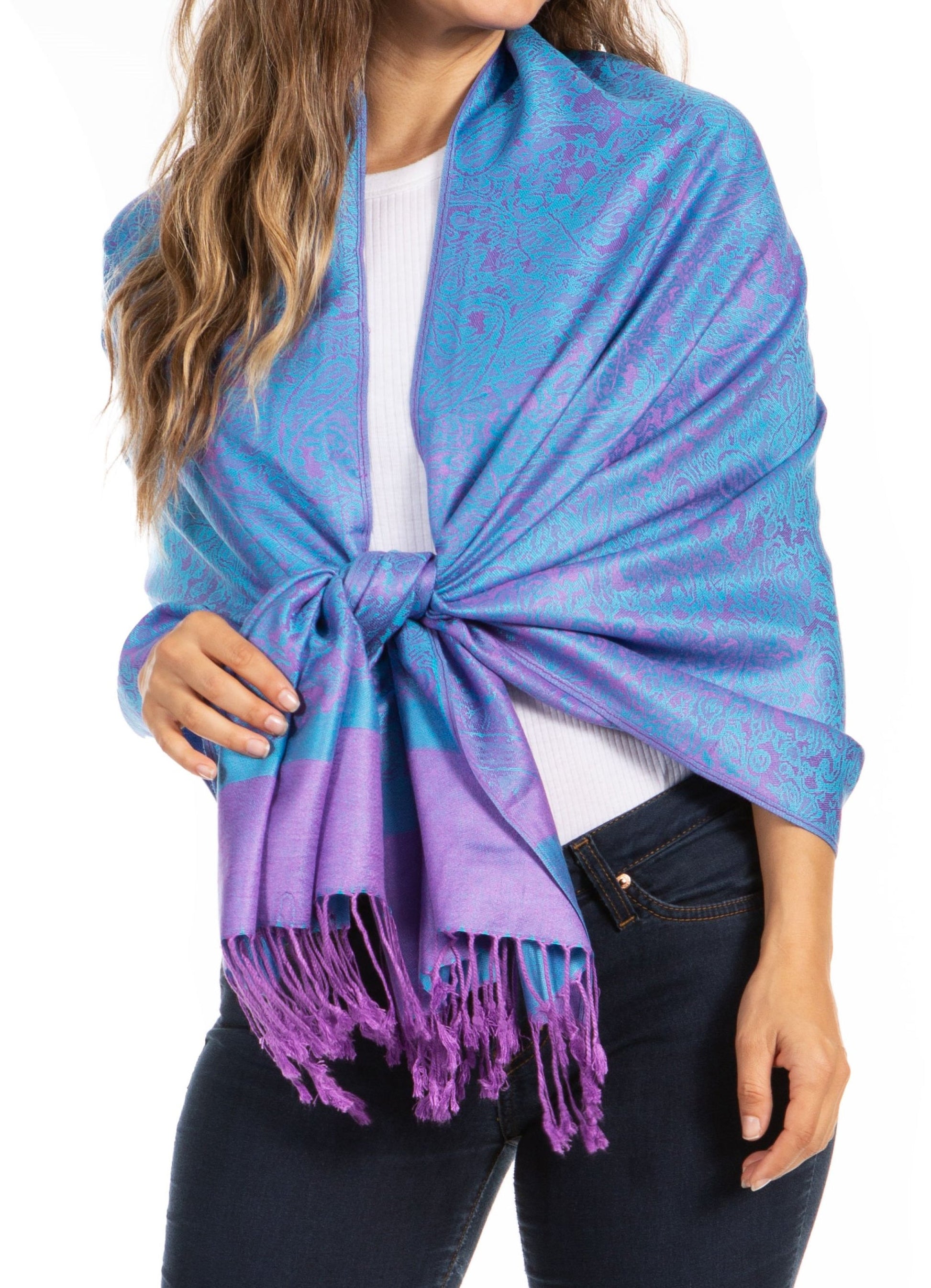 Sakkas 70" x 28" Paisley Self-Design Pashmina Shawl / Wrap / Stole - Premium scarf from Sakkas Store - Just $15.98! Shop now at Concordia Style Boutique