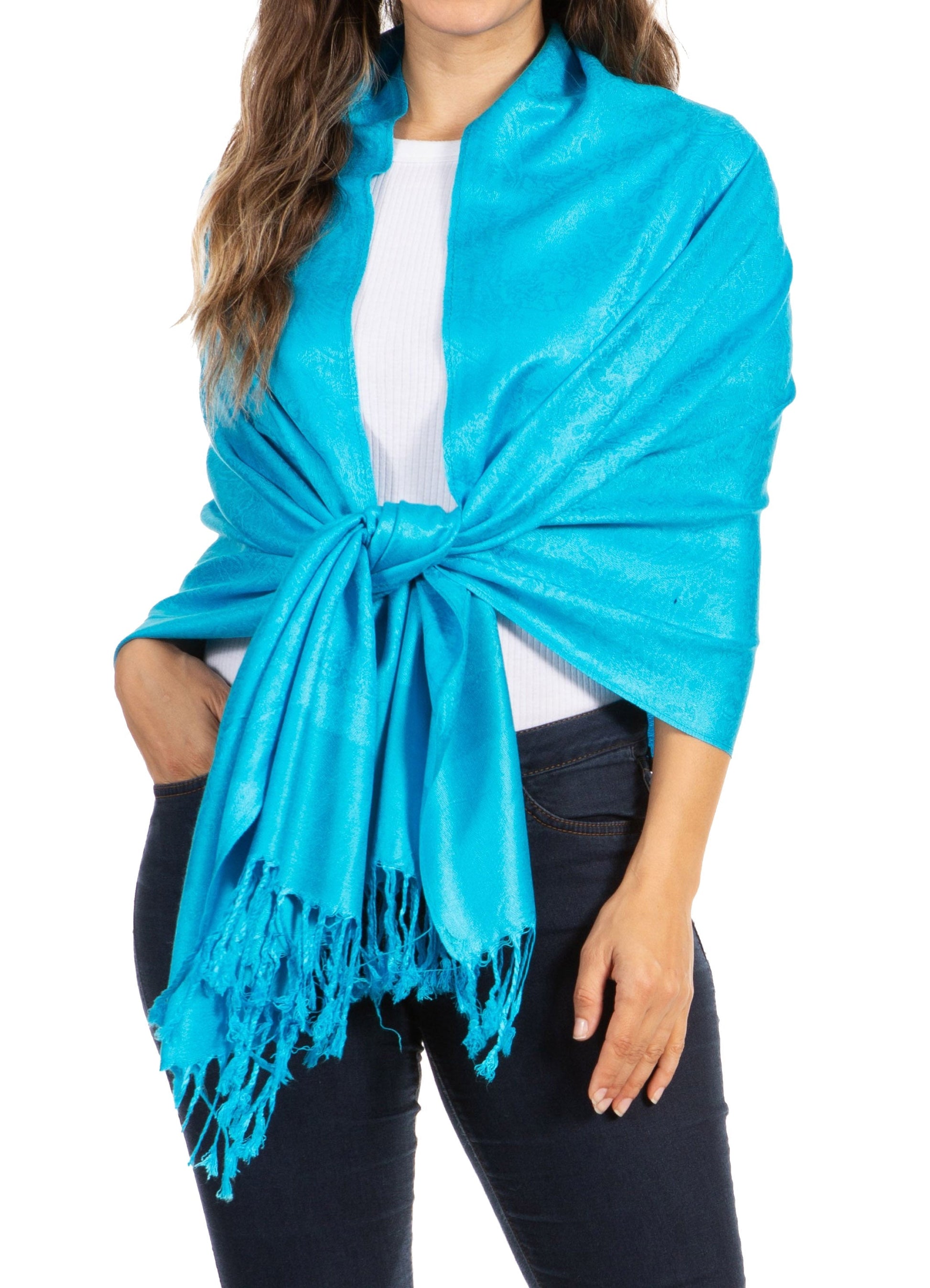 Sakkas 70" x 28" Paisley Self-Design Pashmina Shawl / Wrap / Stole - Premium scarf from Sakkas Store - Just $15.98! Shop now at Concordia Style Boutique