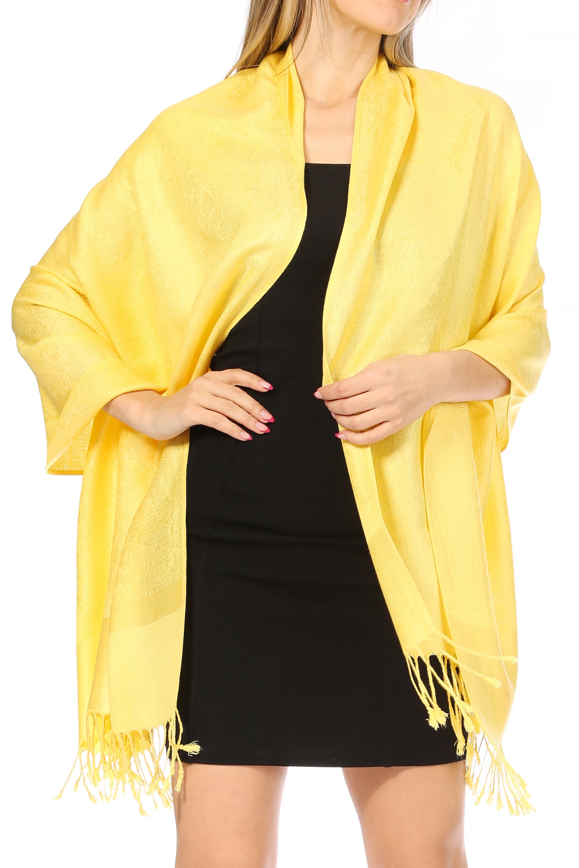 Sakkas 70" x 28" Paisley Self-Design Pashmina Shawl / Wrap / Stole - Premium scarf from Sakkas Store - Just $15.98! Shop now at Concordia Style Boutique