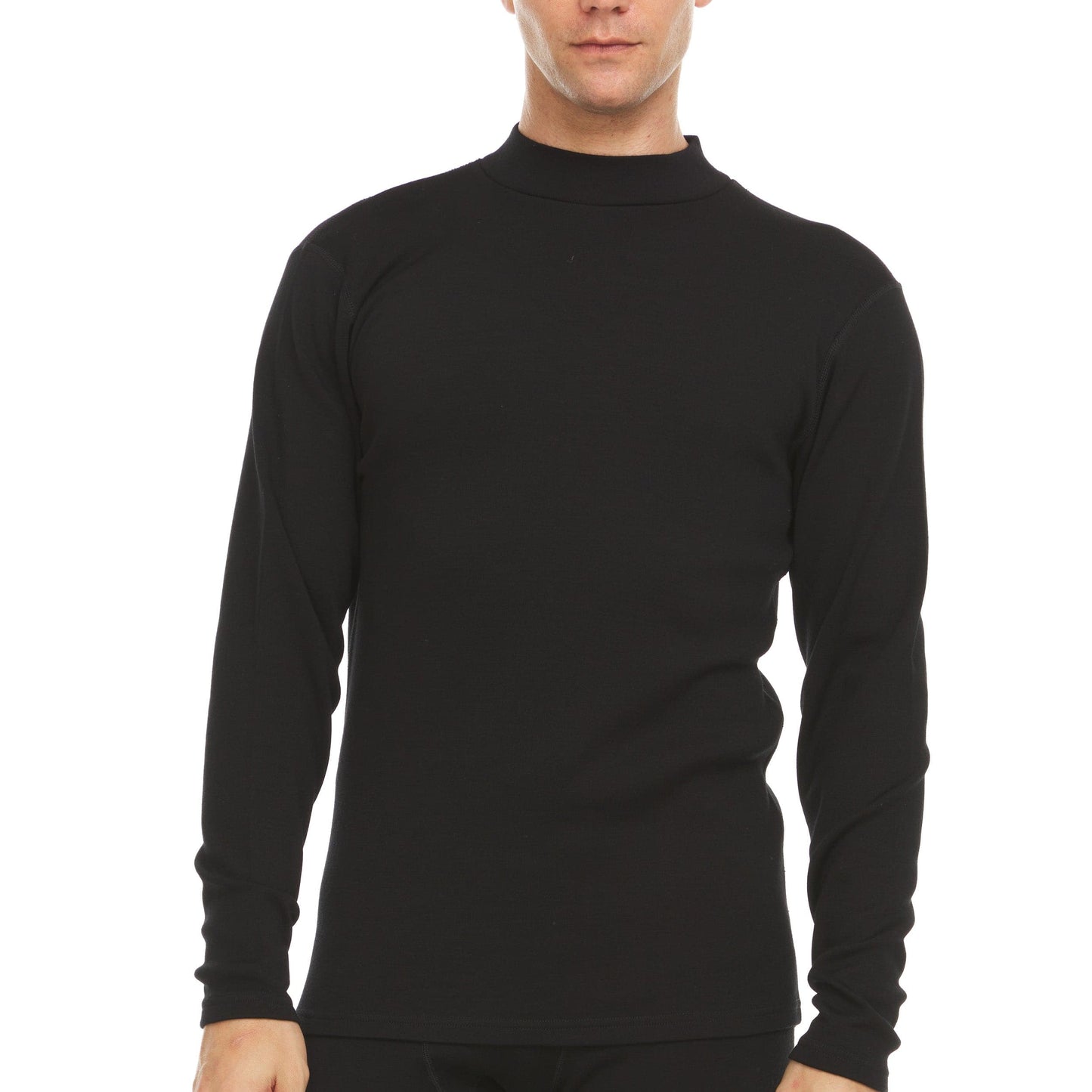 Heavyweight - Men's Mock Neck 100% Merino Wool - Concordia Style Boutique