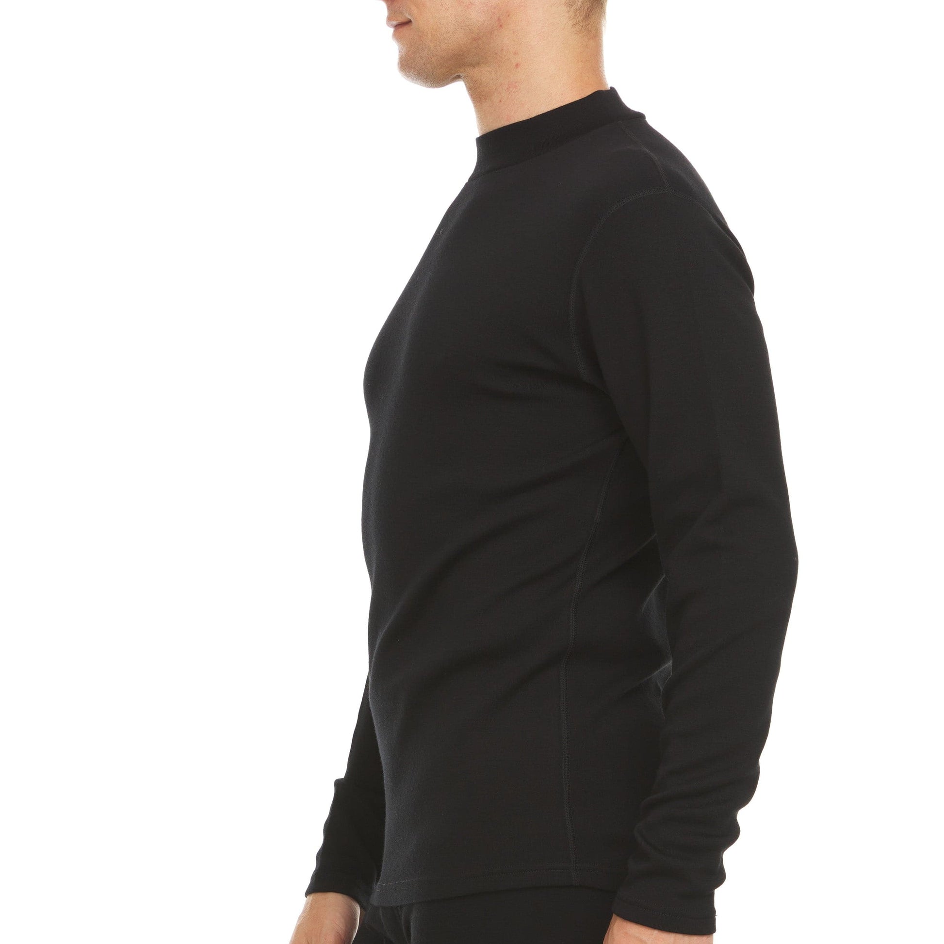Heavyweight - Men's Mock Neck 100% Merino Wool - Concordia Style Boutique
