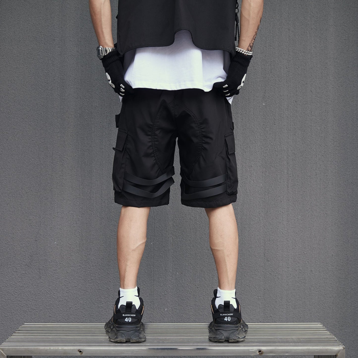 IBS429 Paratrooper Matte Black Shorts - Concordia Style Boutique