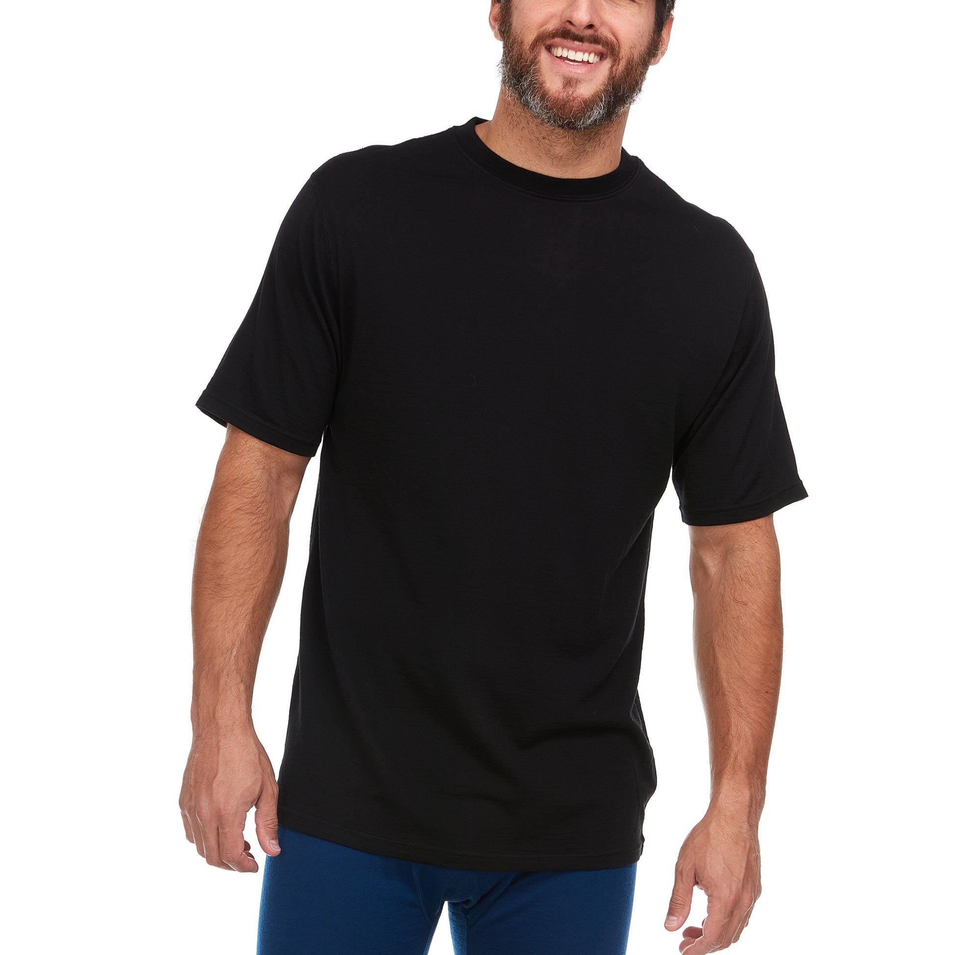 Lightweight - Algonquin Men's Wool T-Shirt Crew 100% Merino Wool - Concordia Style Boutique