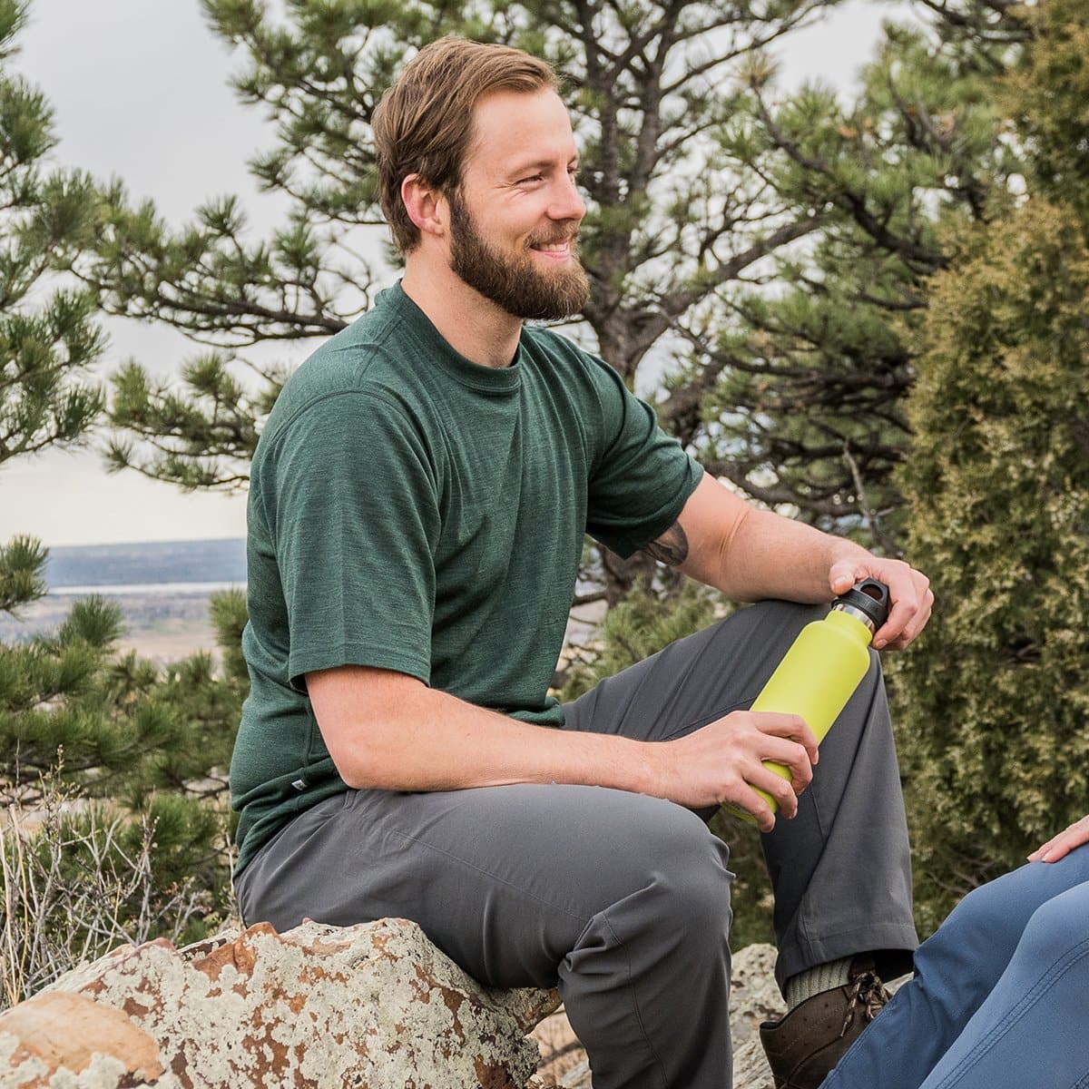 Lightweight - Algonquin Men's Wool T-Shirt Crew 100% Merino Wool - Concordia Style Boutique