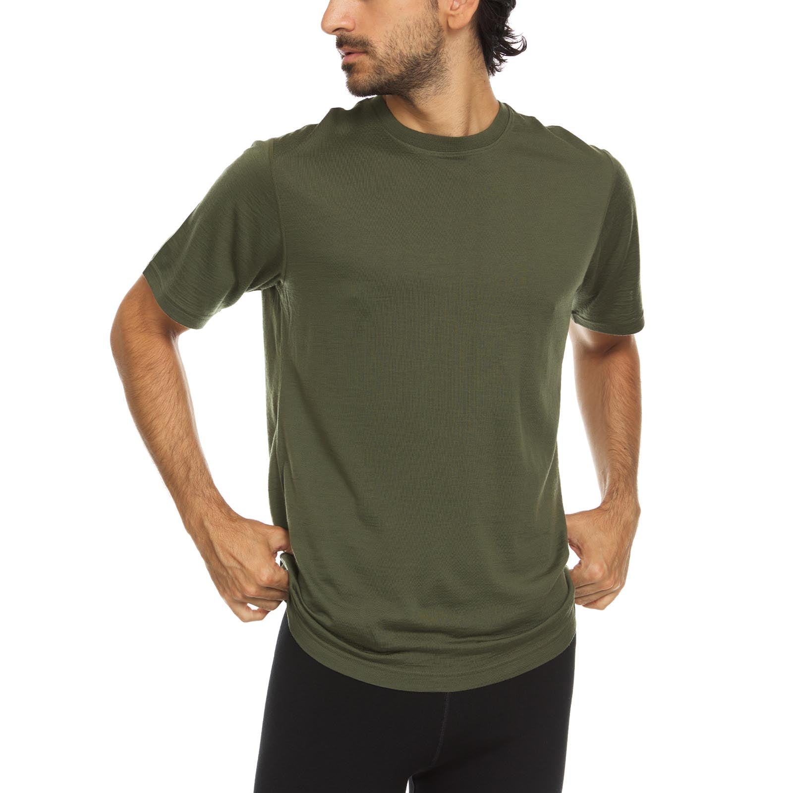 Lightweight - Algonquin Men's Wool T-Shirt Crew 100% Merino Wool - Concordia Style Boutique