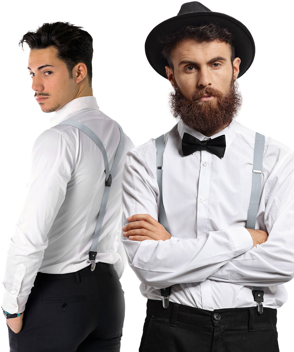 Vittorio Farina Men's Convertible Suspender in Gift Box: 70% Polyester & 30% Elastomer - Concordia Style Boutique
