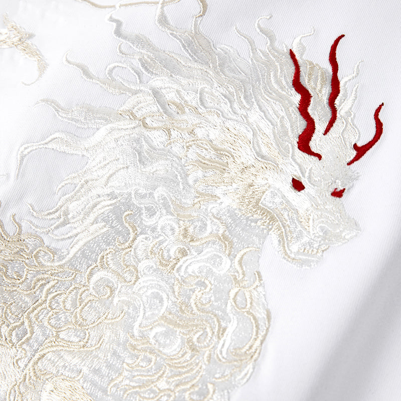 KH868 Gallant Lion Embroidery Tee - Concordia Style Boutique