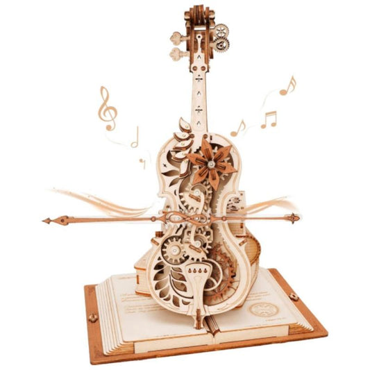 ROBOTIME - Wooden Music Box Puzzles for Adults AMK63 / Magic Cello / 3D Wooden Puzzles for Adults and Teens / Wooden Model Kits to Build - Premium Music Box from Concordia Style Boutique - Just $62.37! Shop now at Concordia Style Boutique