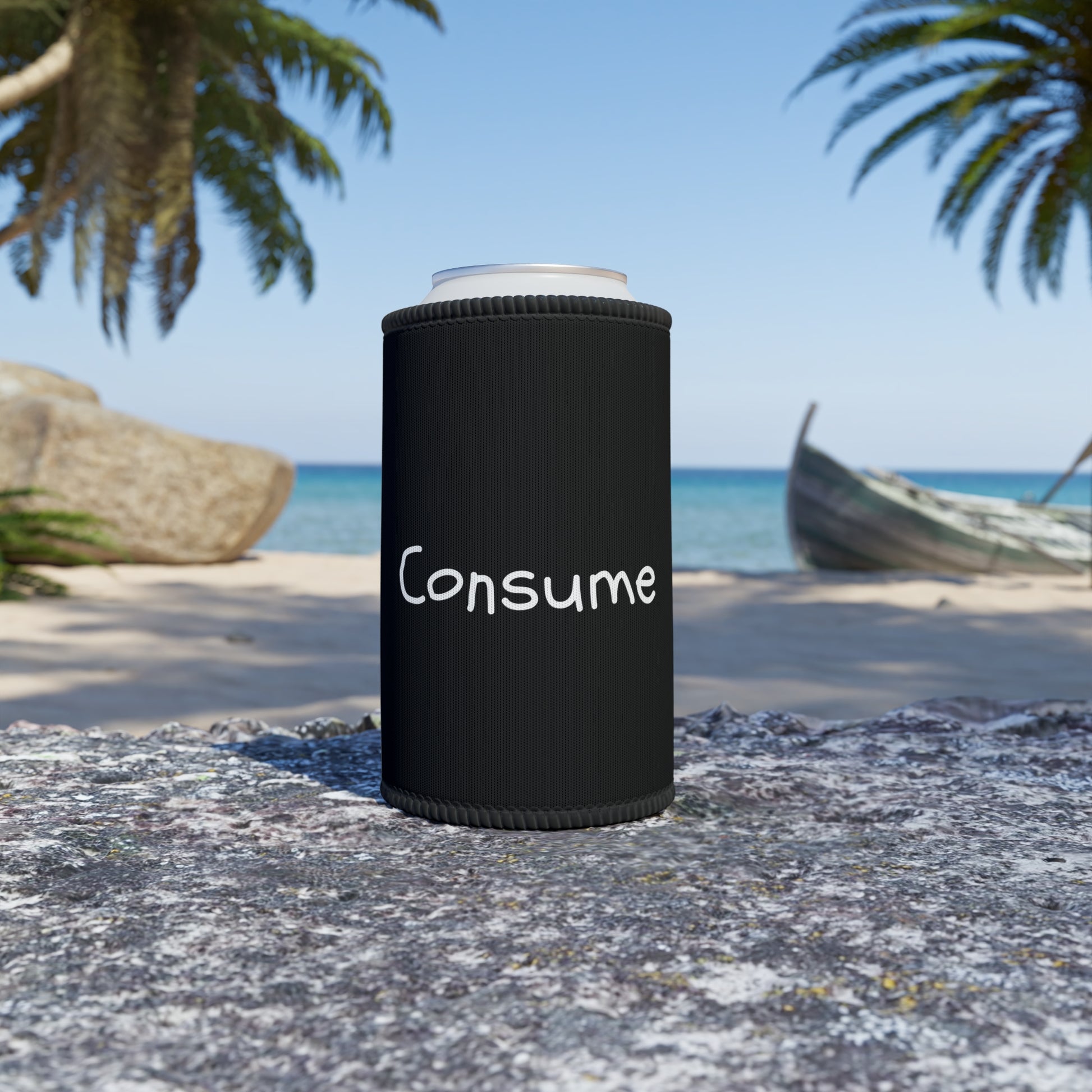 Stubby Cooler - "Consume" - Premium Cooler from Concordia Style Boutique - Just $12.16! Shop now at Concordia Style Boutique