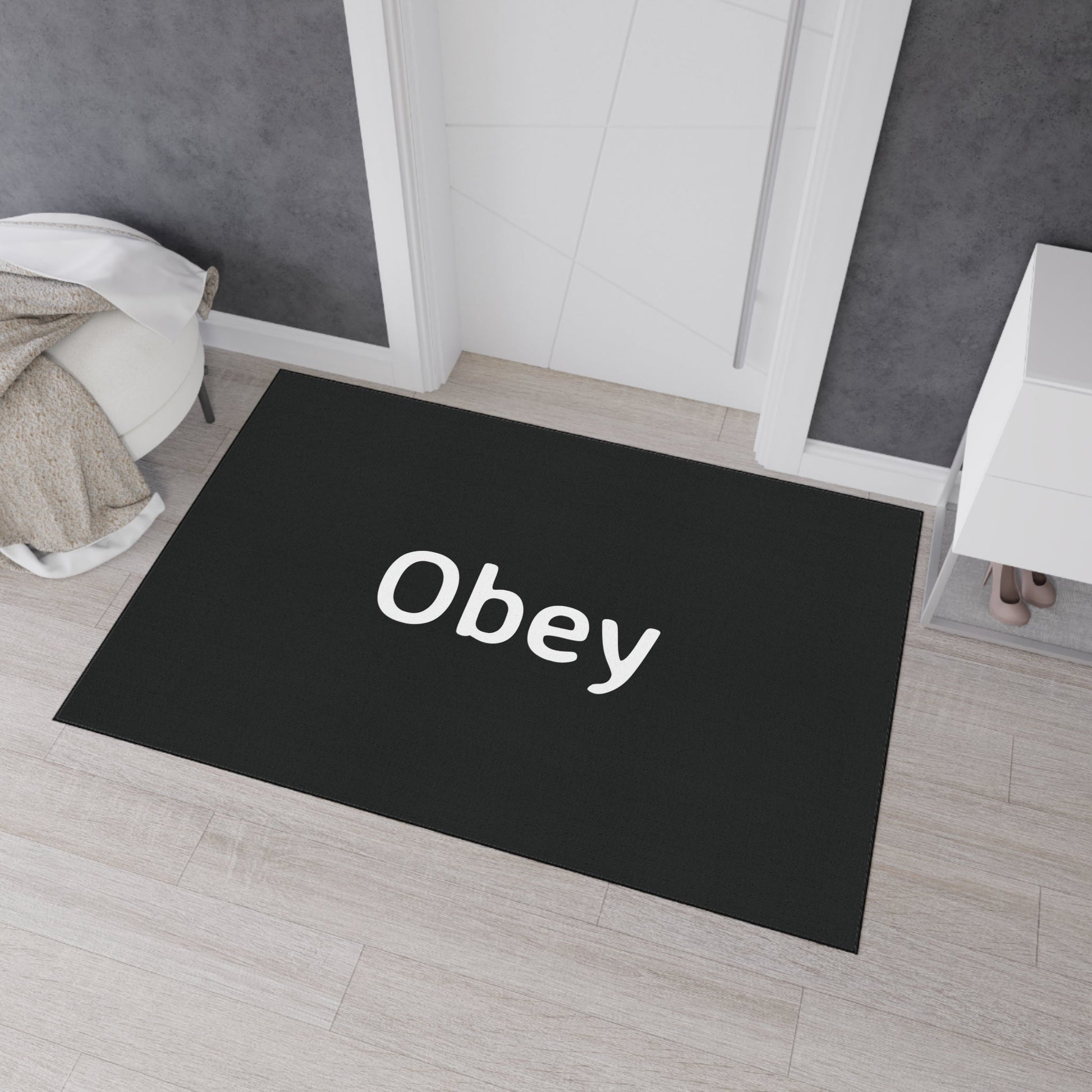 Obey - Heavy Duty Floor Mat - Premium Home Decor from Concordia Style Boutique - Just $48.80! Shop now at Concordia Style Boutique