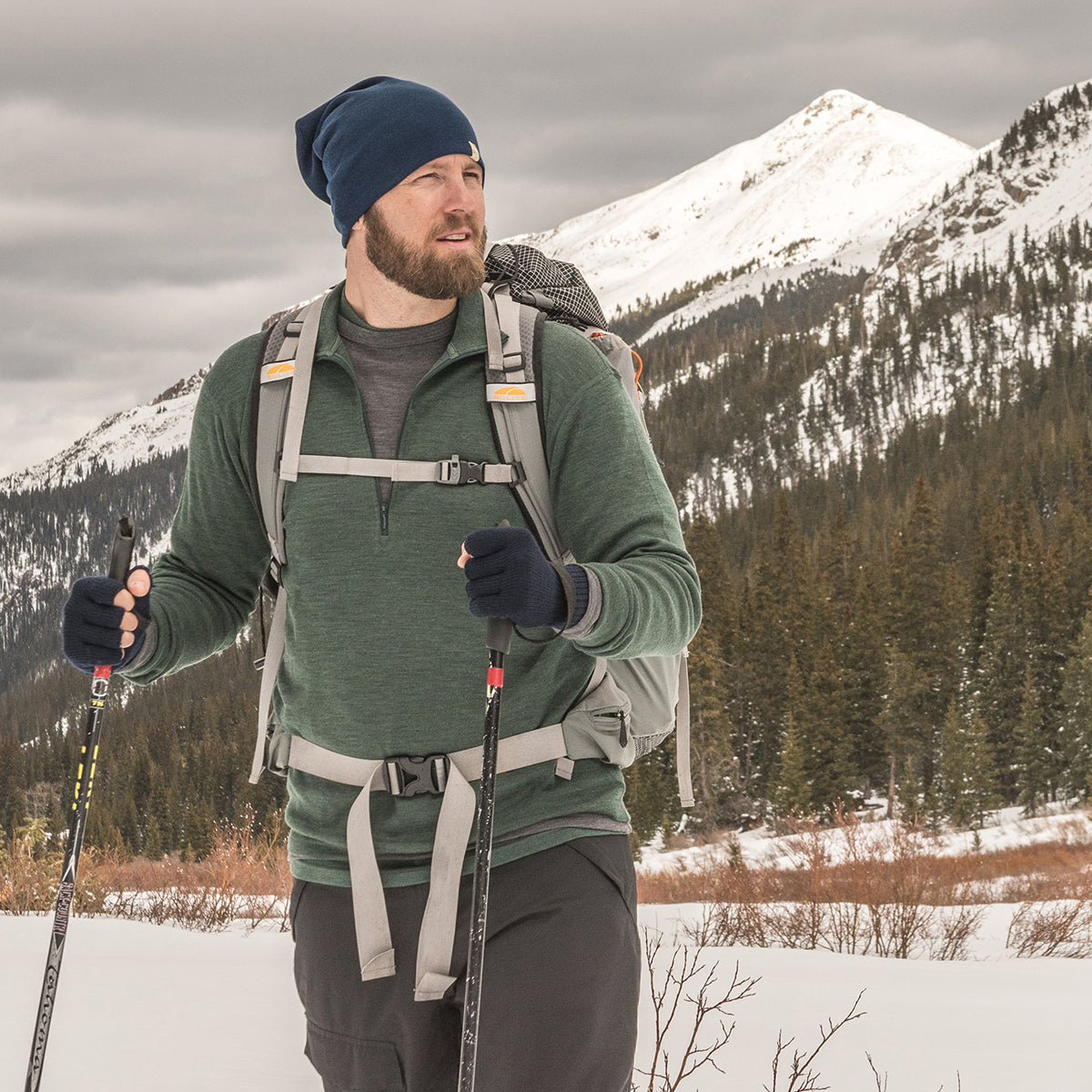 Midweight - Isolation Men's 1/4 Zip 100% Merino Wool - Concordia Style Boutique