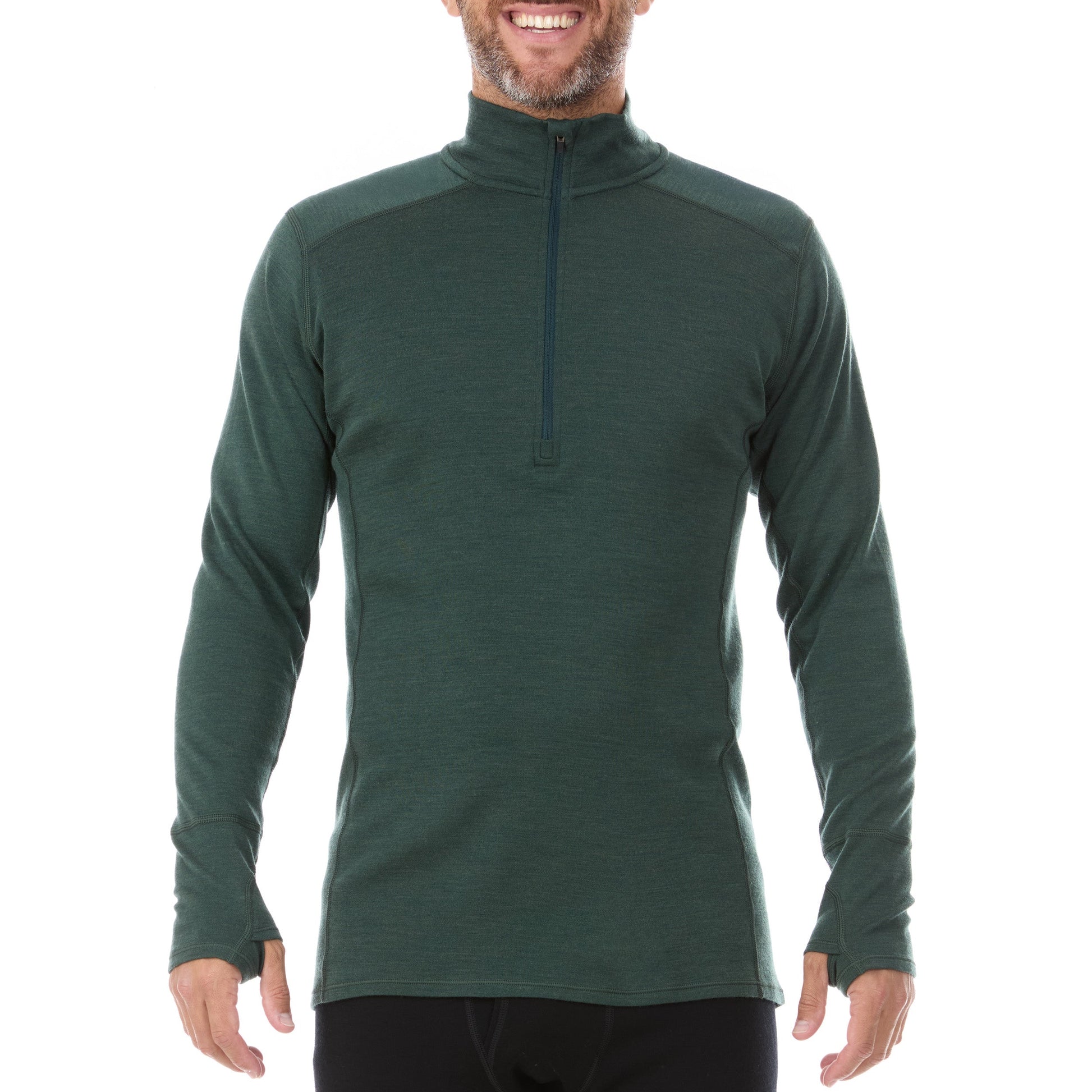 Midweight - Isolation Men's 1/4 Zip 100% Merino Wool - Concordia Style Boutique