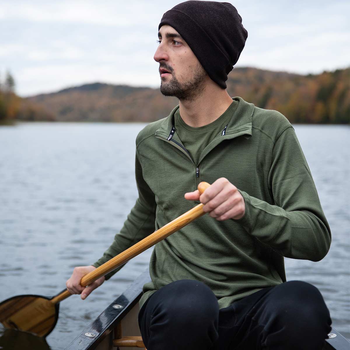 Midweight - Isolation Men's 1/4 Zip 100% Merino Wool - Concordia Style Boutique