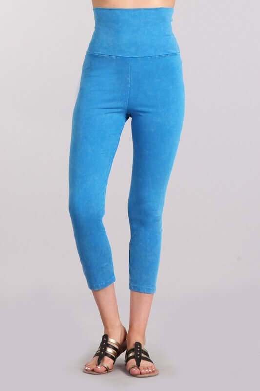 Easy Fit American Cotton Capri Leggings Made in USA - Concordia Style Boutique