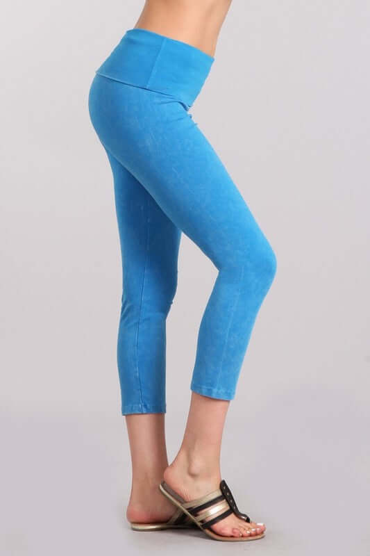 Easy Fit USA Cotton Capri Leggings Made in USA - Concordia Style Boutique