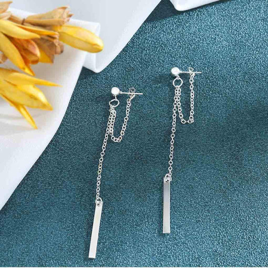 DOUBLE CHAIN DRAPE EARRINGS (PAIR) - Concordia Style Boutique