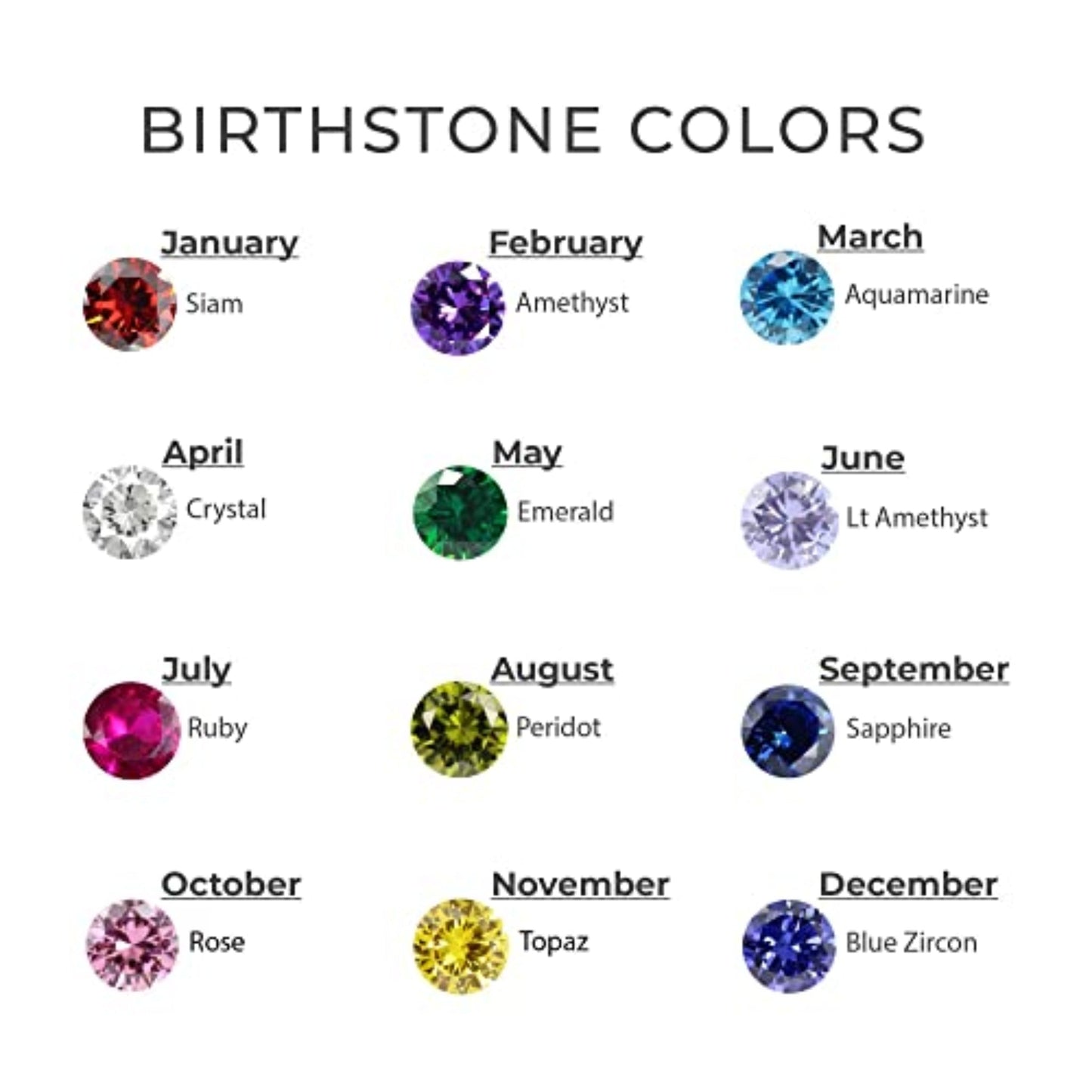 EmberTrue Birthstone Bands