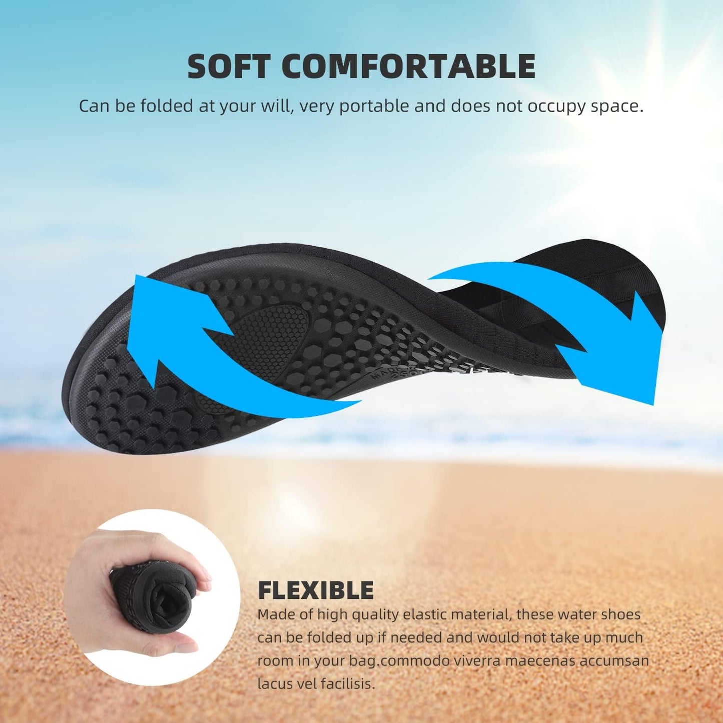 Water Shoes for Women and Men - Quick-Dry Aqua Socks - For Swiming and  Beach Barefoot Yoga Exercises - Sport Accessories- Pool or Camping - Adult and Youth Sizes - Premium Water Shoes from Concordia Style Boutique - Just $15.52! Shop now at Concordia Style Boutique