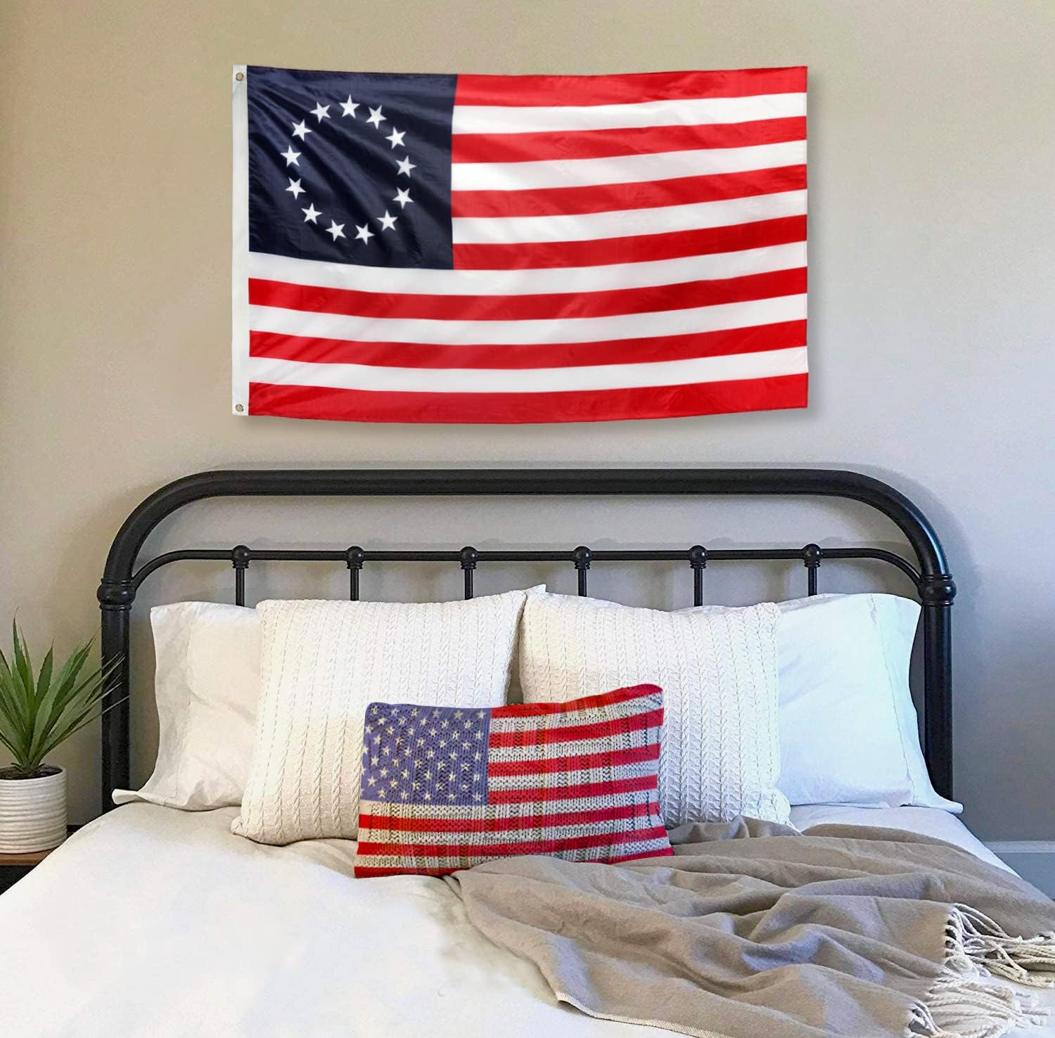 DANF Betsy Ross Flag 3x5ft - 100D Thicker Polyester - July 4th Independence Day 13 Stars American USA America Historical Flags Double Sided Canvas Header with Brass Grommets Indoor & Outdoor Use - Premium Flags from Concordia Style Boutique - Just $11.95! Shop now at Concordia Style Boutique