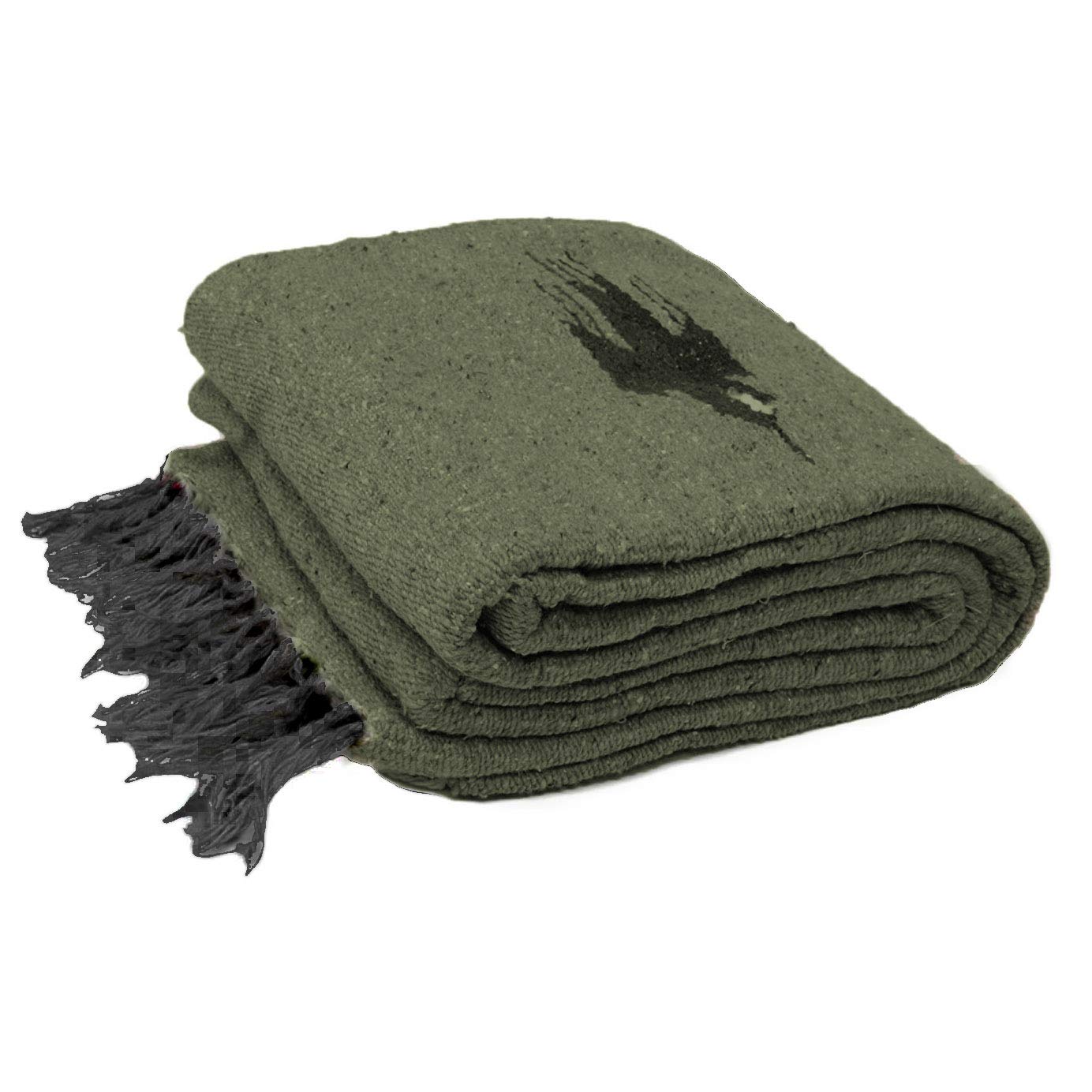 Olive Green Thunderbird Blanket - Concordia Style Boutique
