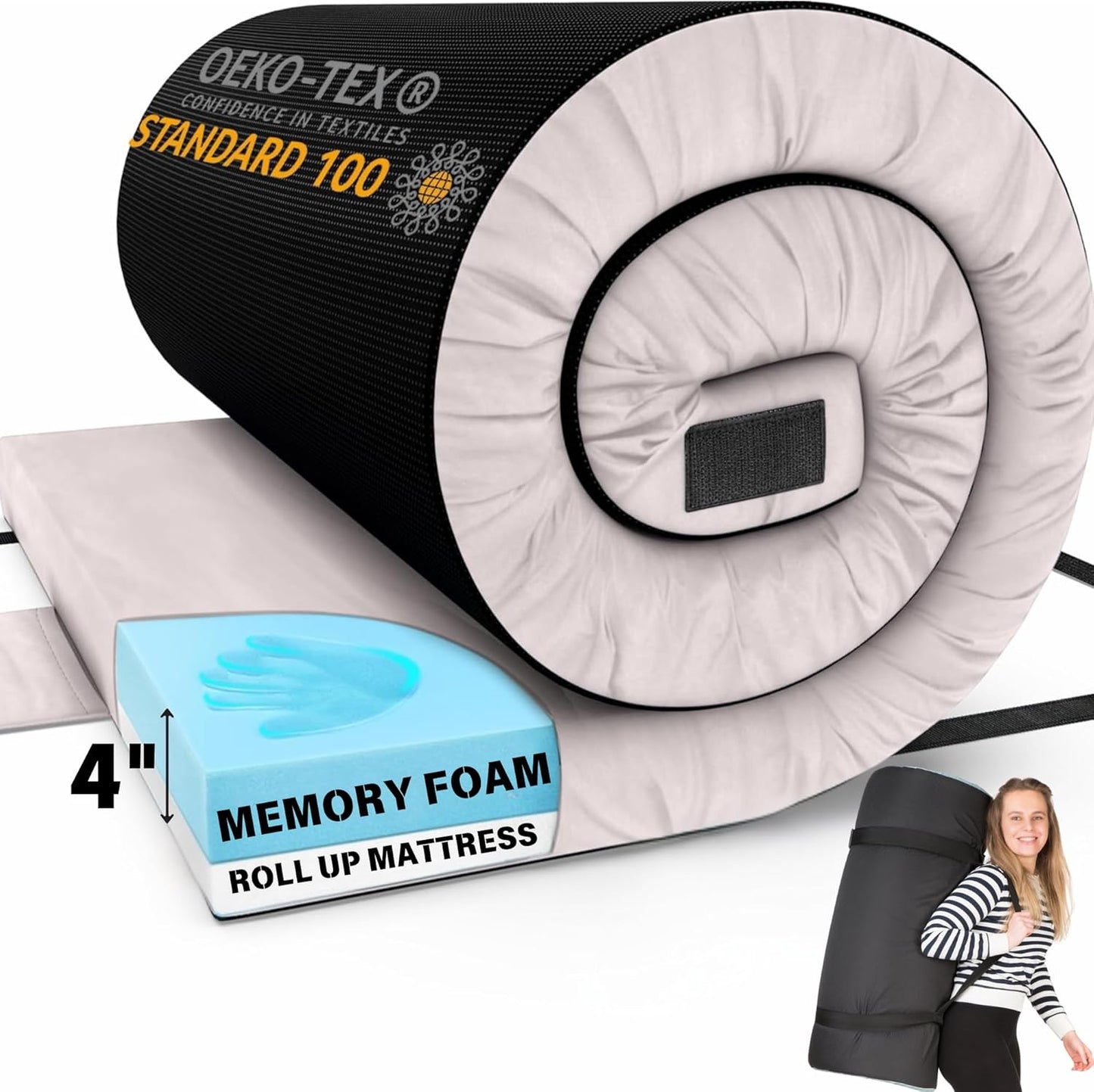 Home Bed Comfort with the Matrix Air-Cell Memory Foam Camping Mattress