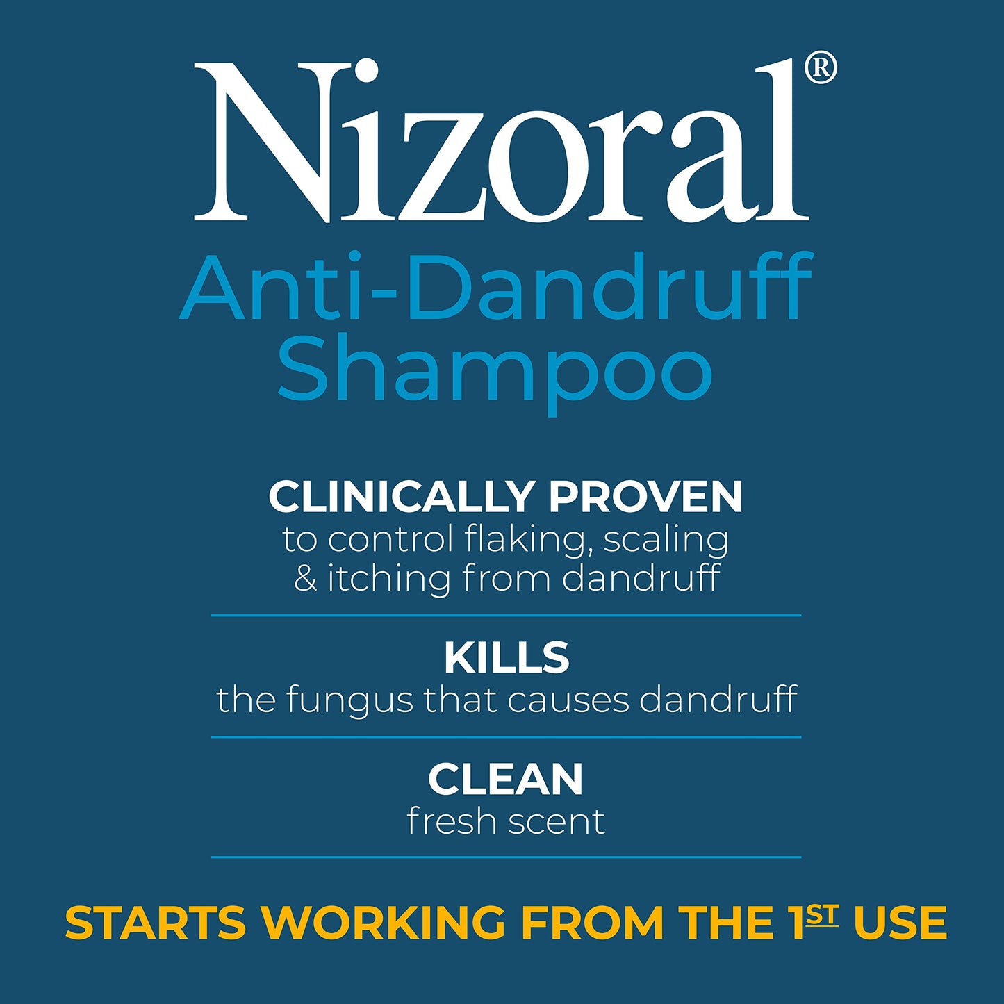 Anti-Dandruff Shampoo with 1% Ketoconazole, Fresh Scent (Nizoral) 7 Fl Oz - Premium Shampoo from Concordia Style Boutique - Just $24.89! Shop now at Concordia Style Boutique