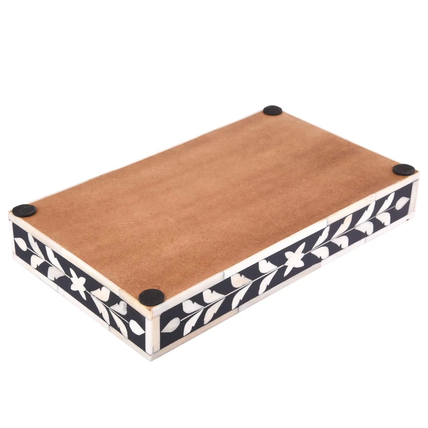 Vanity Trays Parlour Whist Pattern Bone & Resin Inlay Collection in 10x6 - Concordia Style Boutique