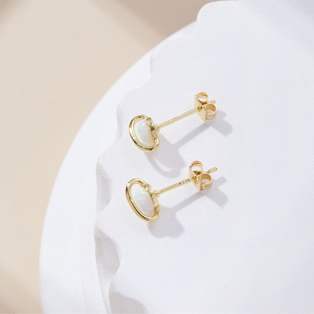 WHITE OPAL EARRINGS - Concordia Style Boutique