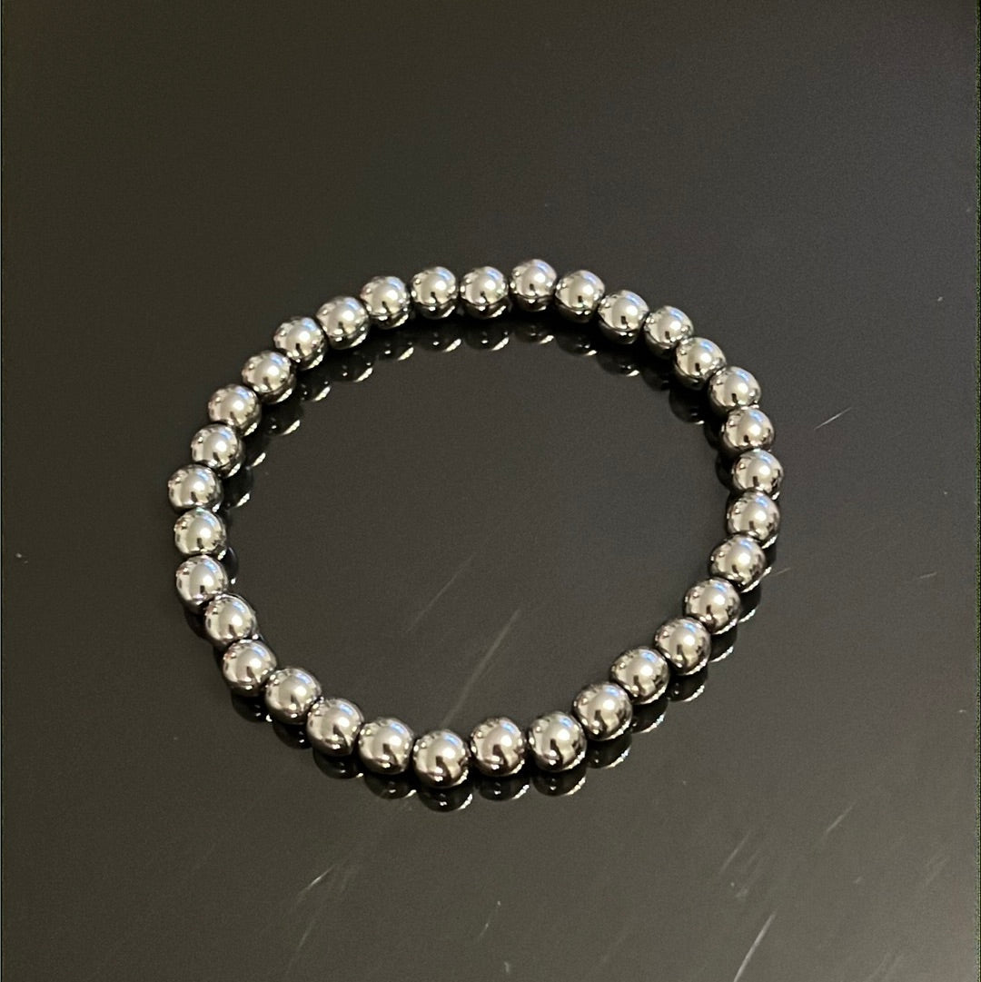 Hematite Bracelet - Stretchy & Unisex - Concordia Style Boutique